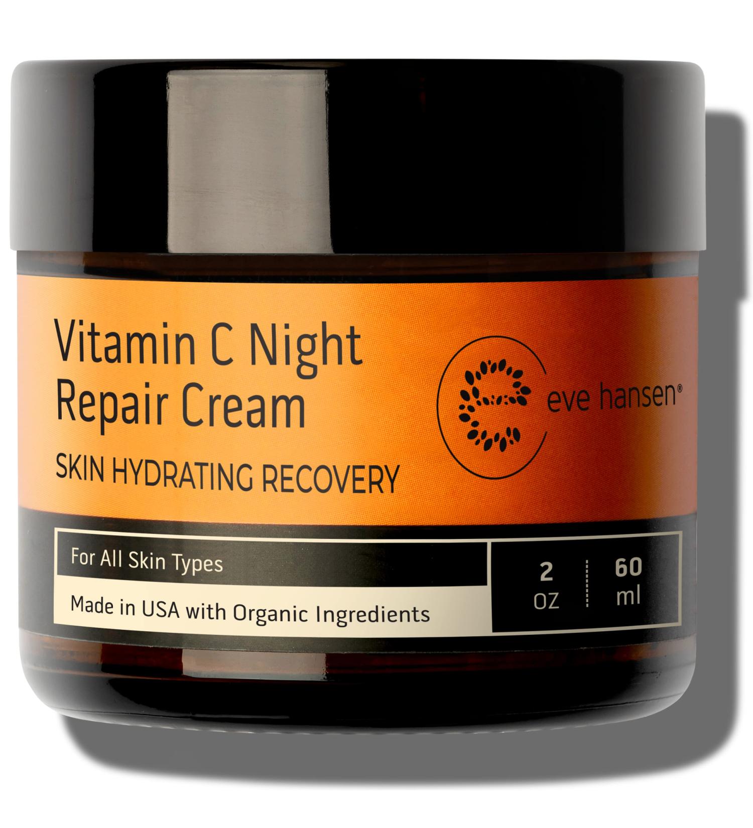 Eve Hansen Vitamin C Night Cream - Anti Aging Face & Neck Moisturizer for Acne Scar & Dark Circle Removal - 2 oz - Buy Online on GoSupps.com
