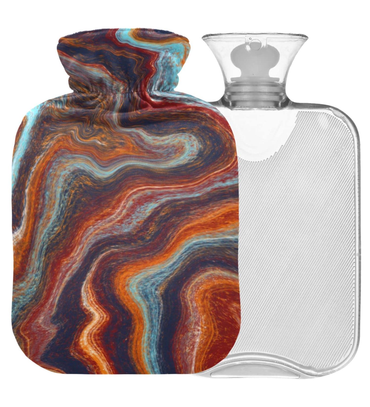 Naanle Vintage Marble Hot Water Bottle - 2L for Back Pain Relief Hand & Foot Warmer Hot & Cold Therapy - Buy Online on GoSupps.com