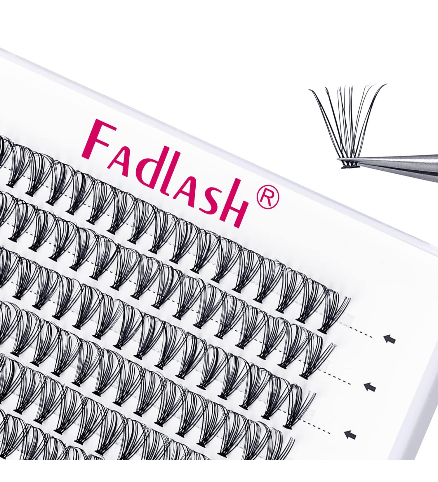 Fadlash Cluster Eyelashes Extension 20D- 0.07-D Curl 14mm Individual Lashes for DIY Extensions - Buy Online on GoSupps.com