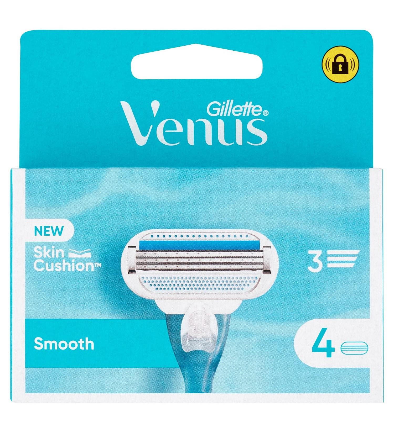  Gillette Venus Gillette Venus 4-Pack Smooth Razor Blades for 3-Blade Razors - Buy Online on GoSupps.com