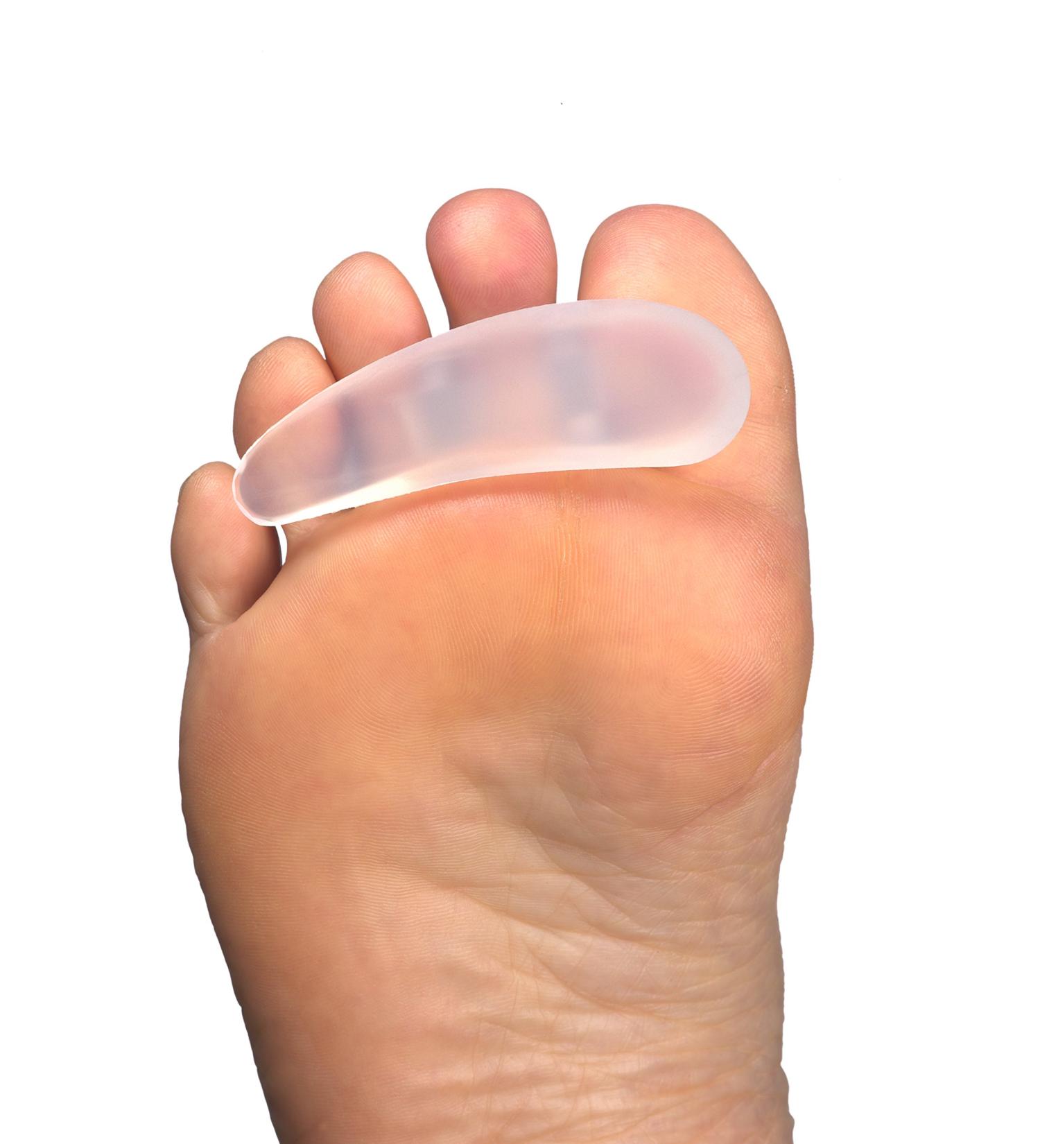 Silipos 10435 Toe Crest - Shock Absorbent Silicone Buttress Pad | Foot Care Insoles Pack of 3 - Large Left - Buy Online on GoSupps.com