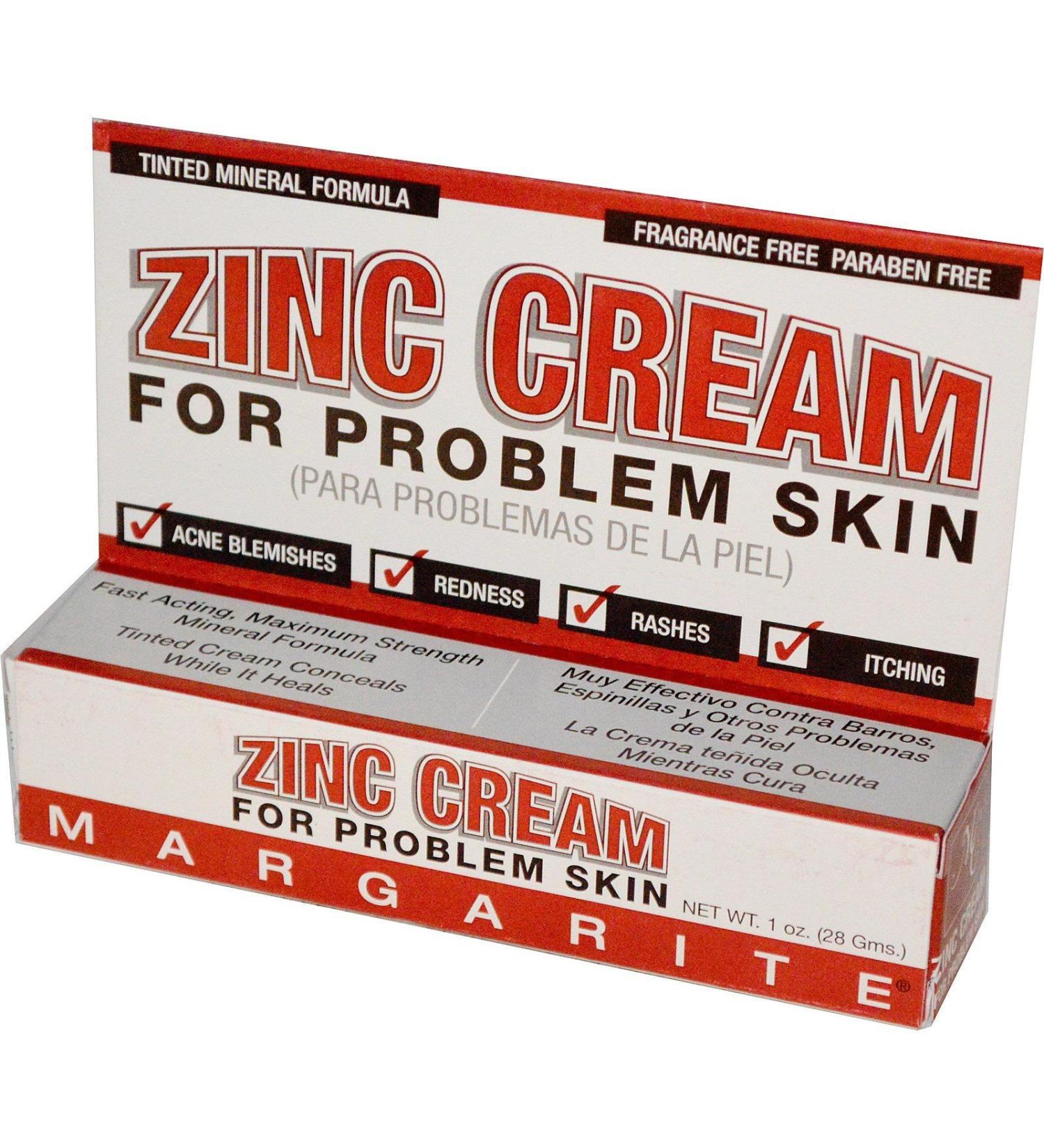 Margarite Cosmetics Zinc Cream 1 Oz