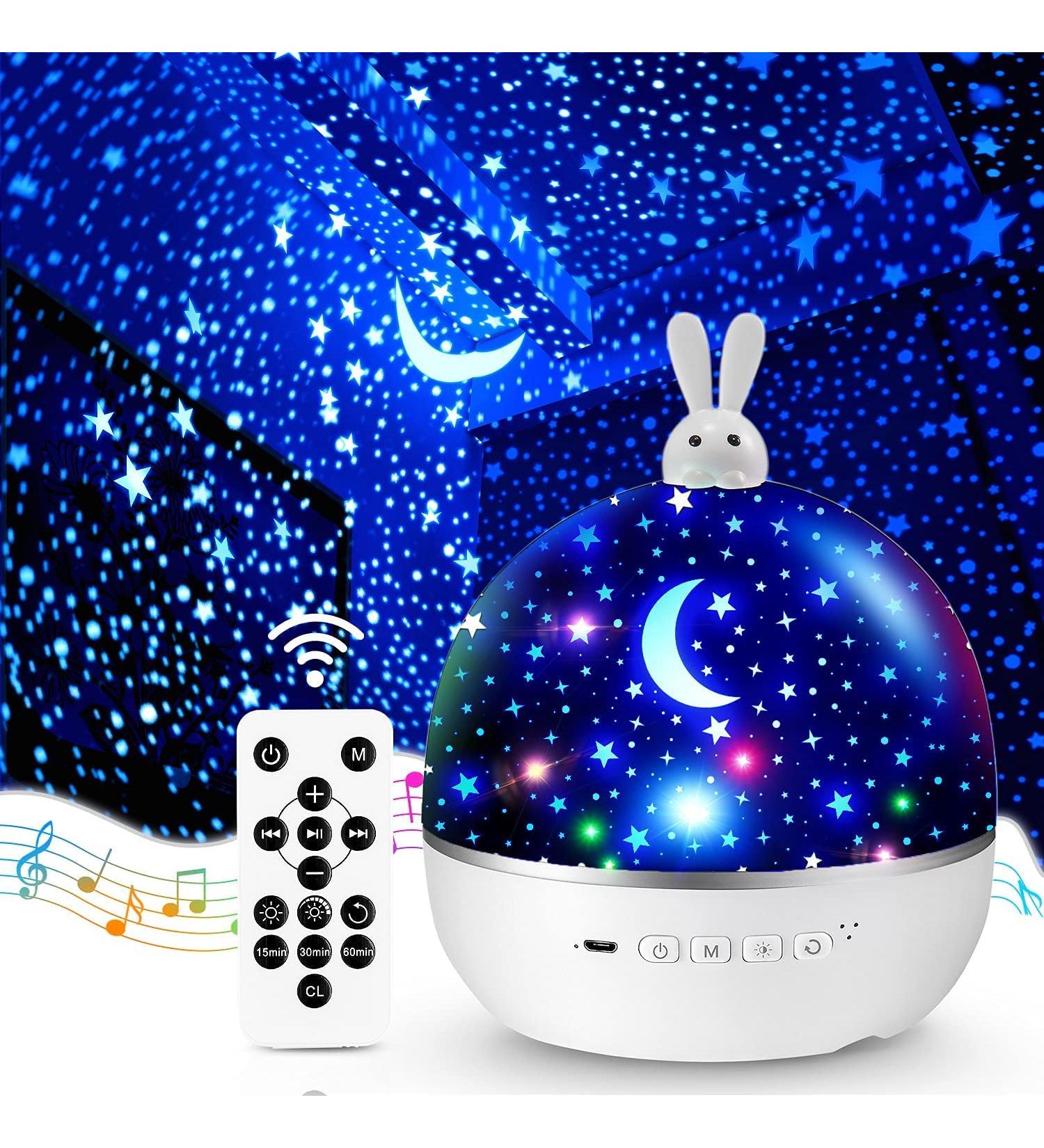 Night Light Starry Sky Projector for Children 15 Film Options Bluetooth Music Box Baby Gift & Room Decoration - Buy Online on GoSupps.com