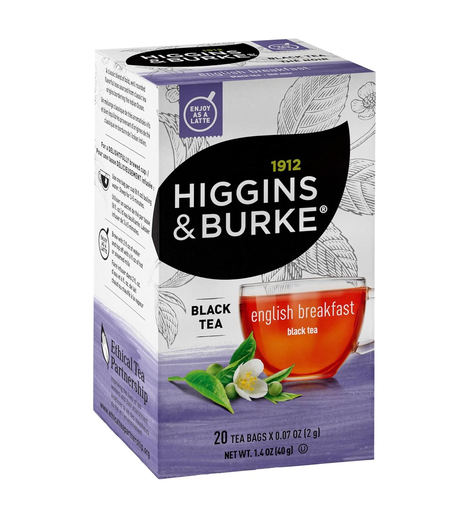 Higgins & Burke English Breakfast Tea - Black - 20 Teabags - Pack of 6  - Buy Online on GoSupps.com