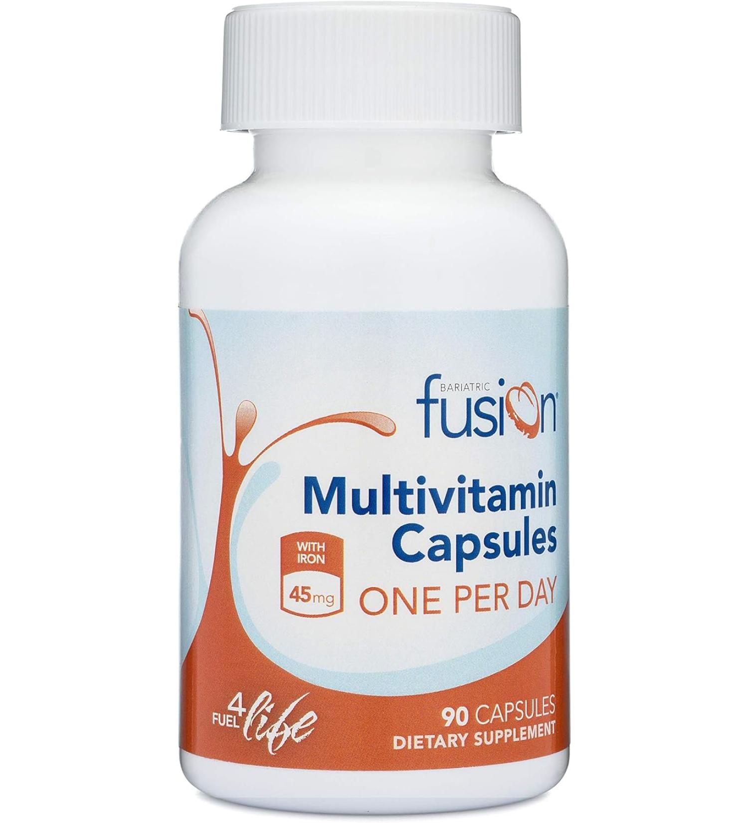 Bariatric Fusion One Per Day Bariatric Multivitamin with Iron | Easy to Swallow Capsule | 90 Count - Buy Online on GoSupps.com