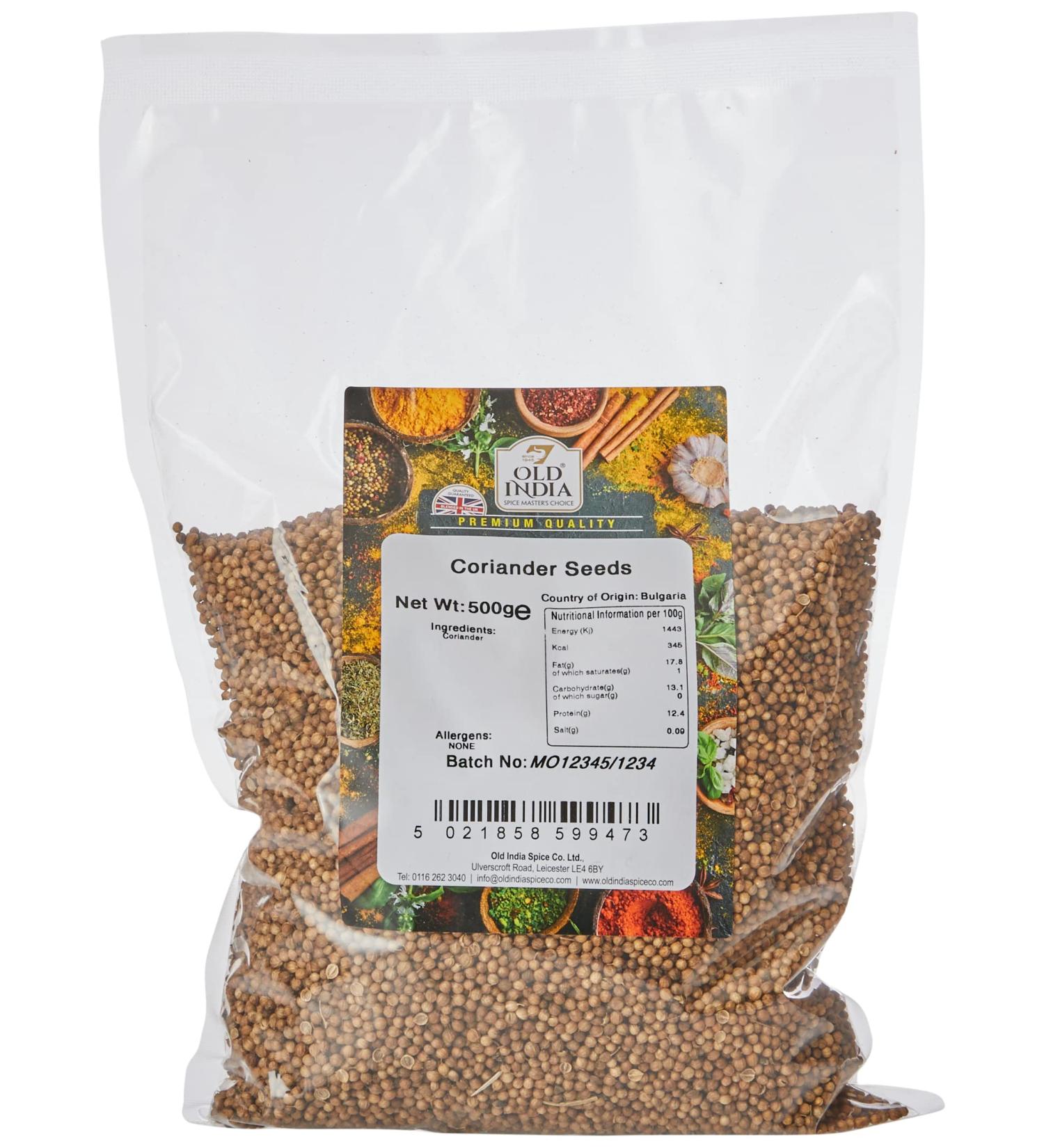 Old India Coriander Seeds 500g - Premium Quality Spice for Cooking | Buy Online - Buy Online on GoSupps.com