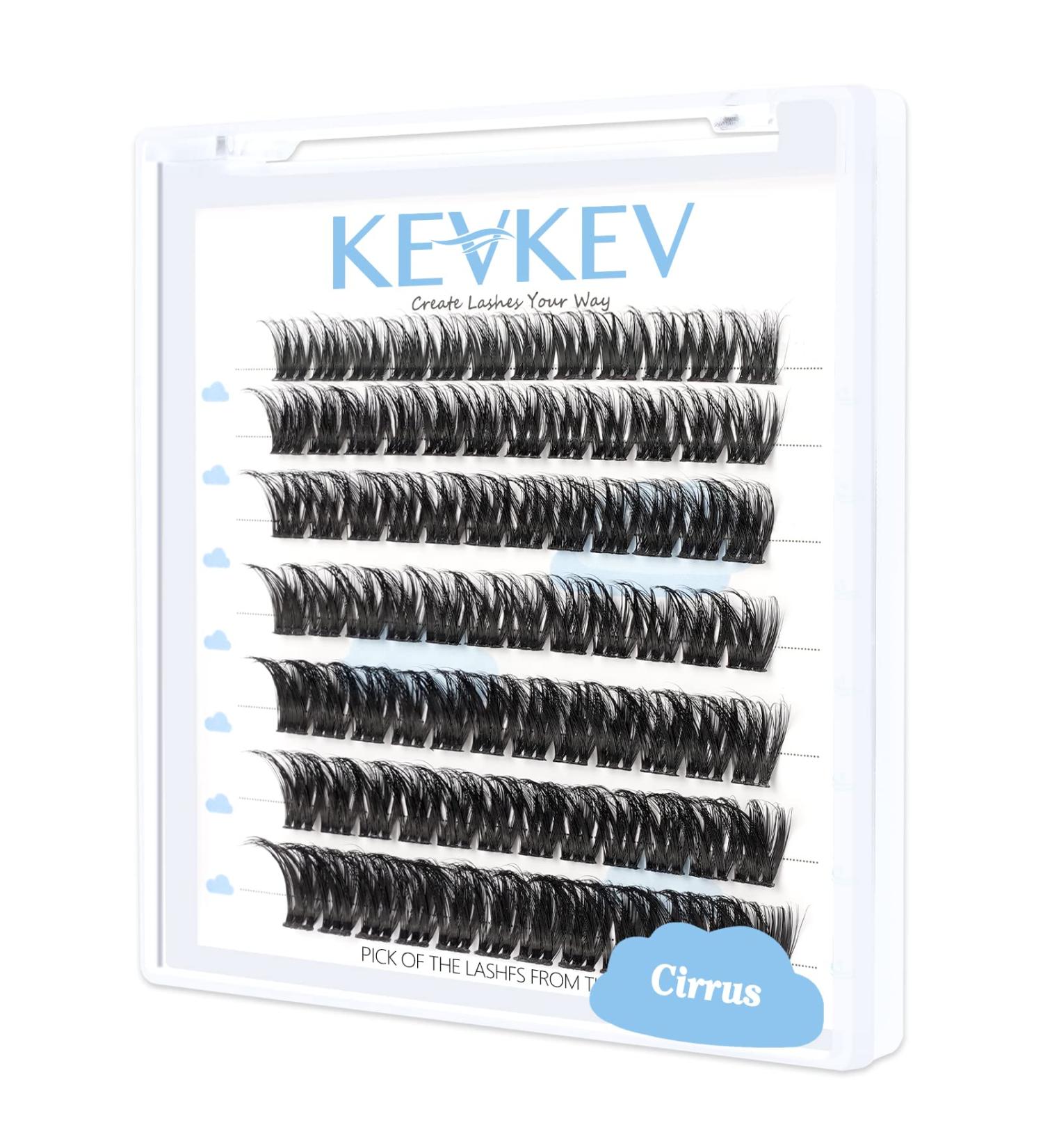 Lash Clusters 84 Pcs DIY Cluster Eyelash Extensions | Natural Look Thin Band & Soft | D-14mm Cirrus - Buy Online on GoSupps.com