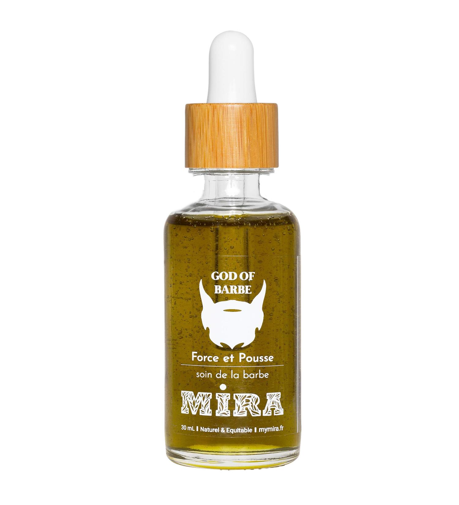 Mira - God of Beard - Natural and Fair Trade - Beard Strength and Growth - 30 mL