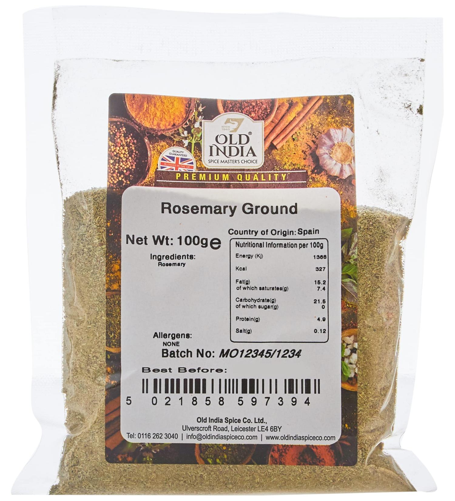 Old India Rosemary Ground 100g - Premium Quality Herb for Cooking | 100 g - Buy Online on GoSupps.com