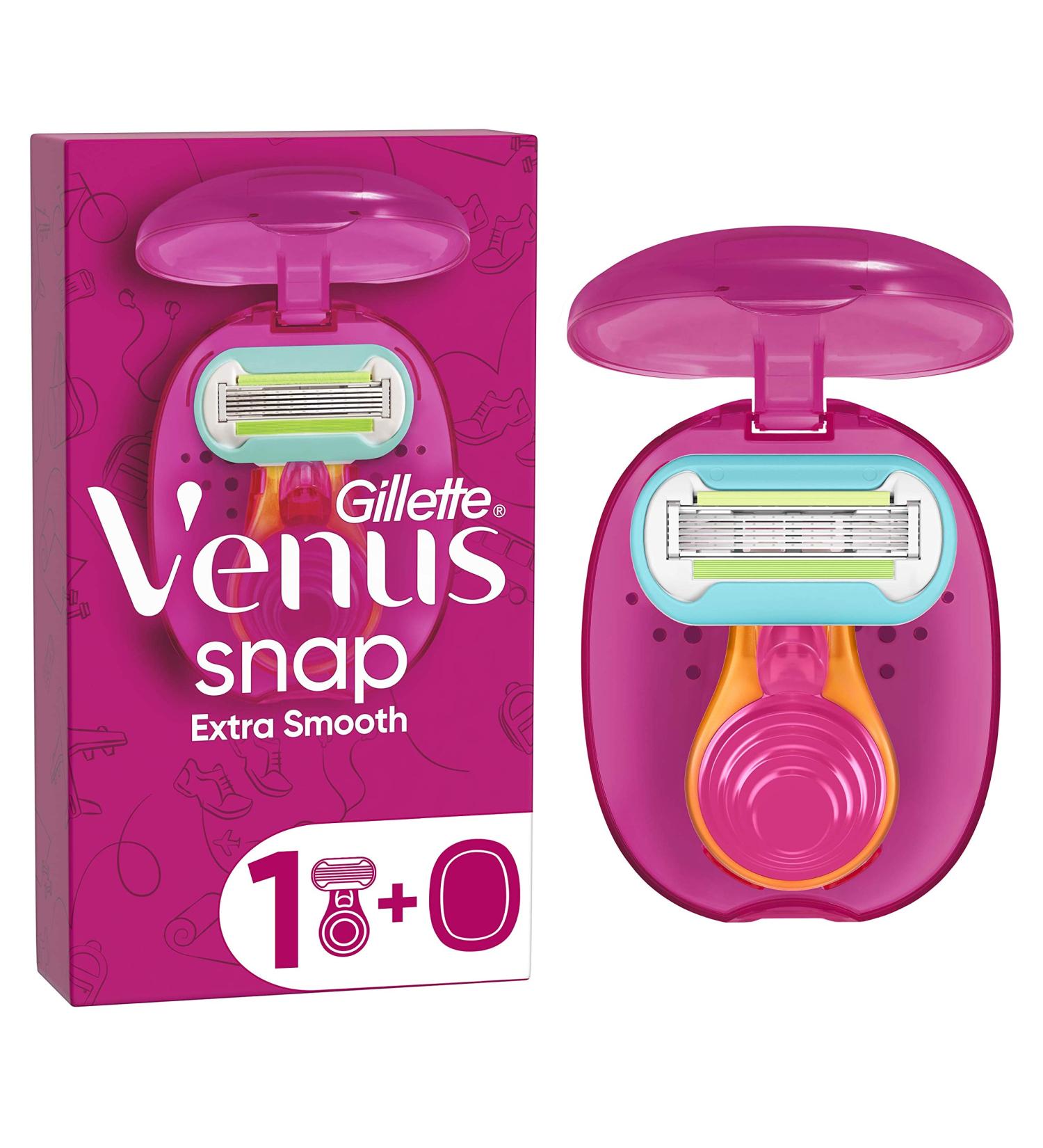 Venus Extra Smooth Snap Women's Razor + 1 Refill Blade Mini Handle - Buy Online on GoSupps.com