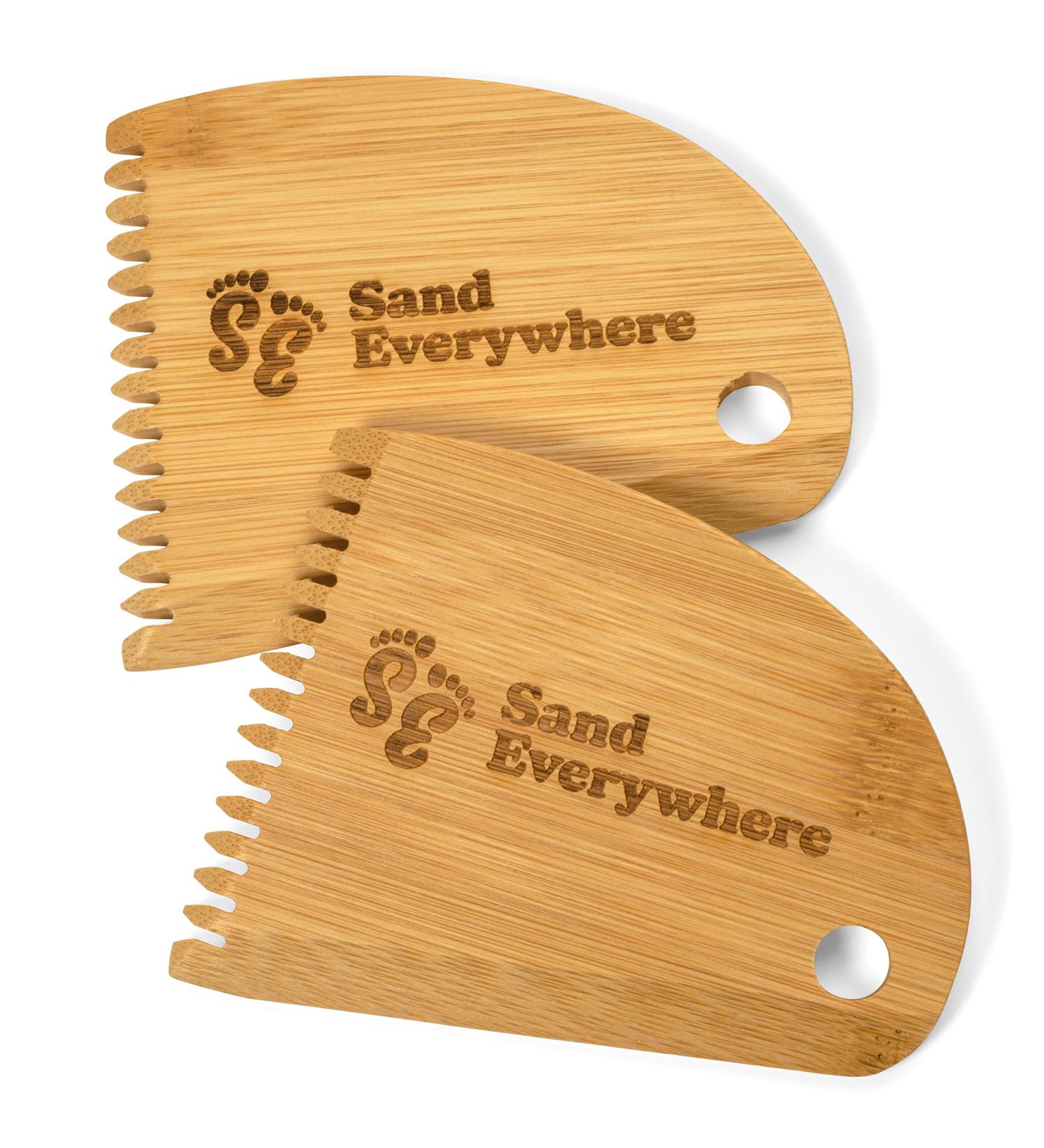 Sand Everywhere Surf Wax Comb - 2 Pack | Bamboo Wax Scraper & Remover - Buy Online on GoSupps.com