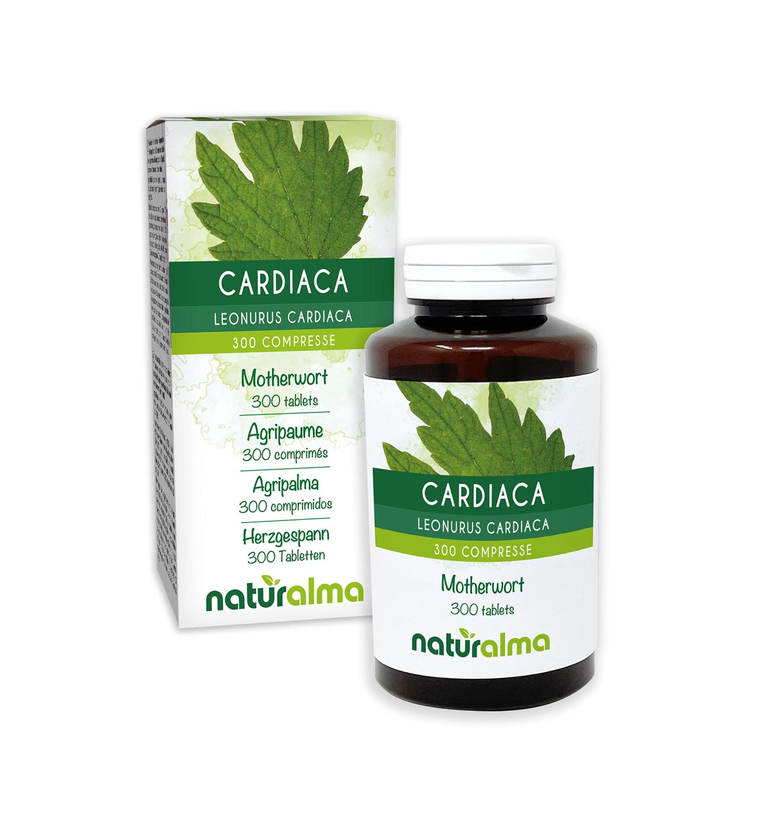 Motherwort or Cardiac (Leonurus cardiaca) herb with flowers Naturalma - 150 g - 300 tablets - dietary supplement - natural and vegan - Buy Online on GoSupps.com