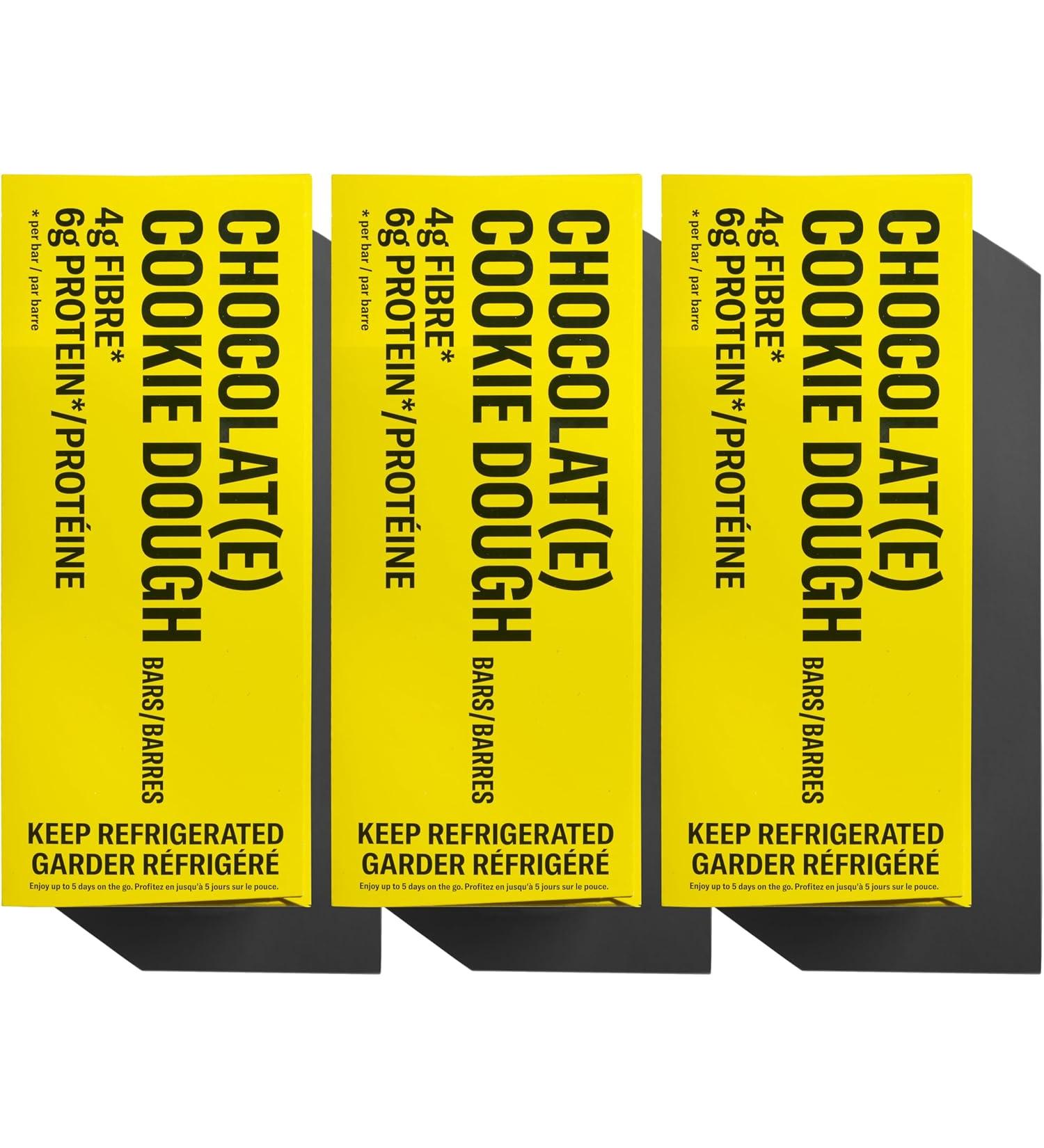 Mid-Day Squares Cookie Dough Bars 33g each 3 Packs (36 Squares) | Made with Real Chocolate 6g Plant Protein 4g Fiber Gluten Free Certified Vegan Cookie Dough 12 Count (Pack of 3) - Buy Online on GoSupps.com