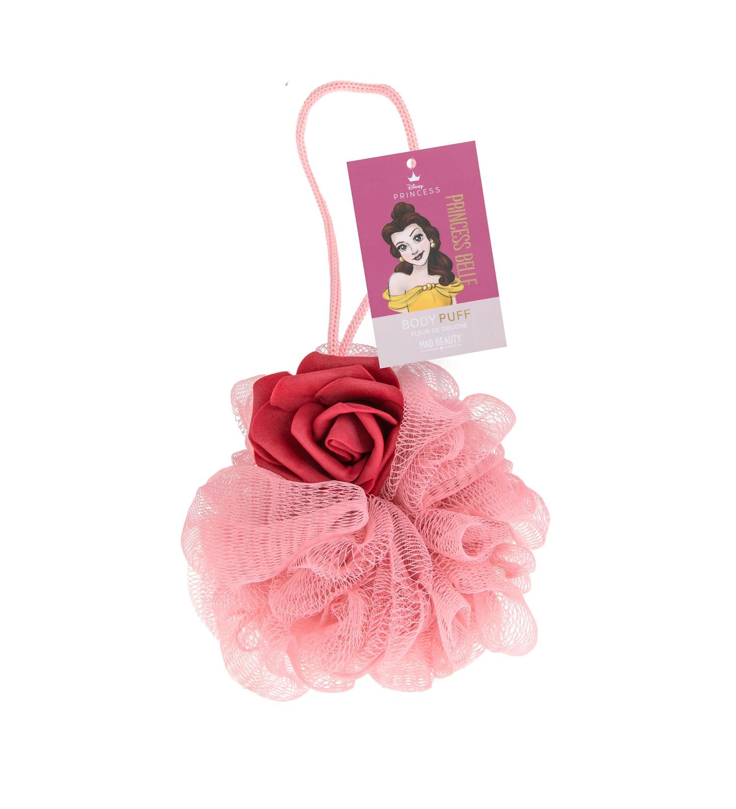 Disney Belle Rose Design Loofah Body Puff | Soft Lathering for Shower & Bath | Self-Care Beauty Essential - Buy Online on GoSupps.com