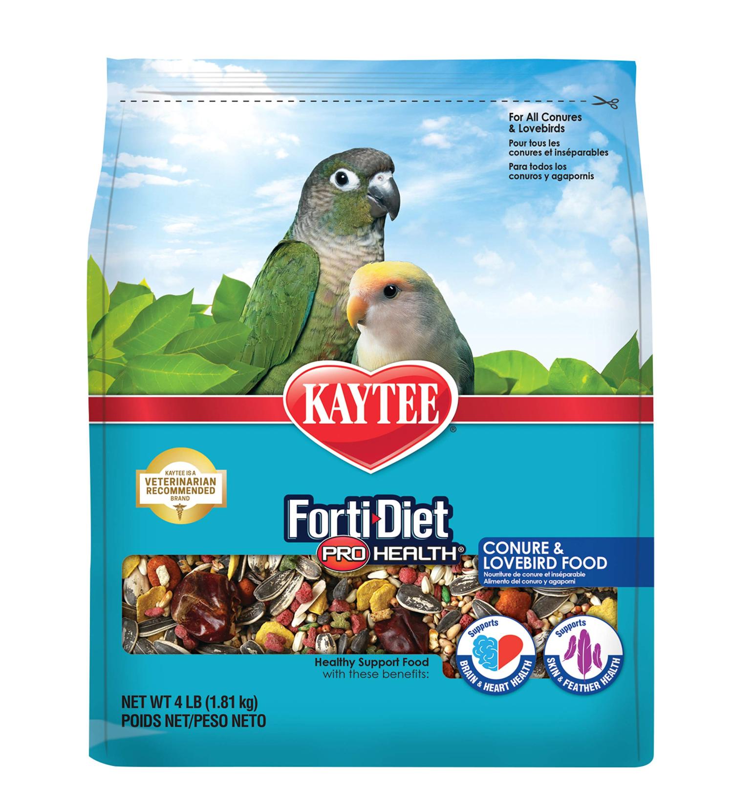 Kaytee Forti-Diet Pro Health Food for Conures & Lovebirds - Nutrient-Rich Avian Diet - Buy Online on GoSupps.com