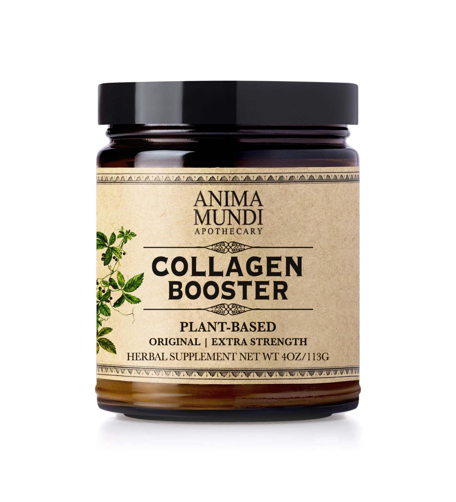 Anima Mundi Apothecary Vegan Collagen Powder - Plant-Based & Organic Collagen Booster - Helps Support Collagen & Keratin Production for Healthy Skin, Hair & Bones (4oz/113g) - Buy Online on GoSupps.com