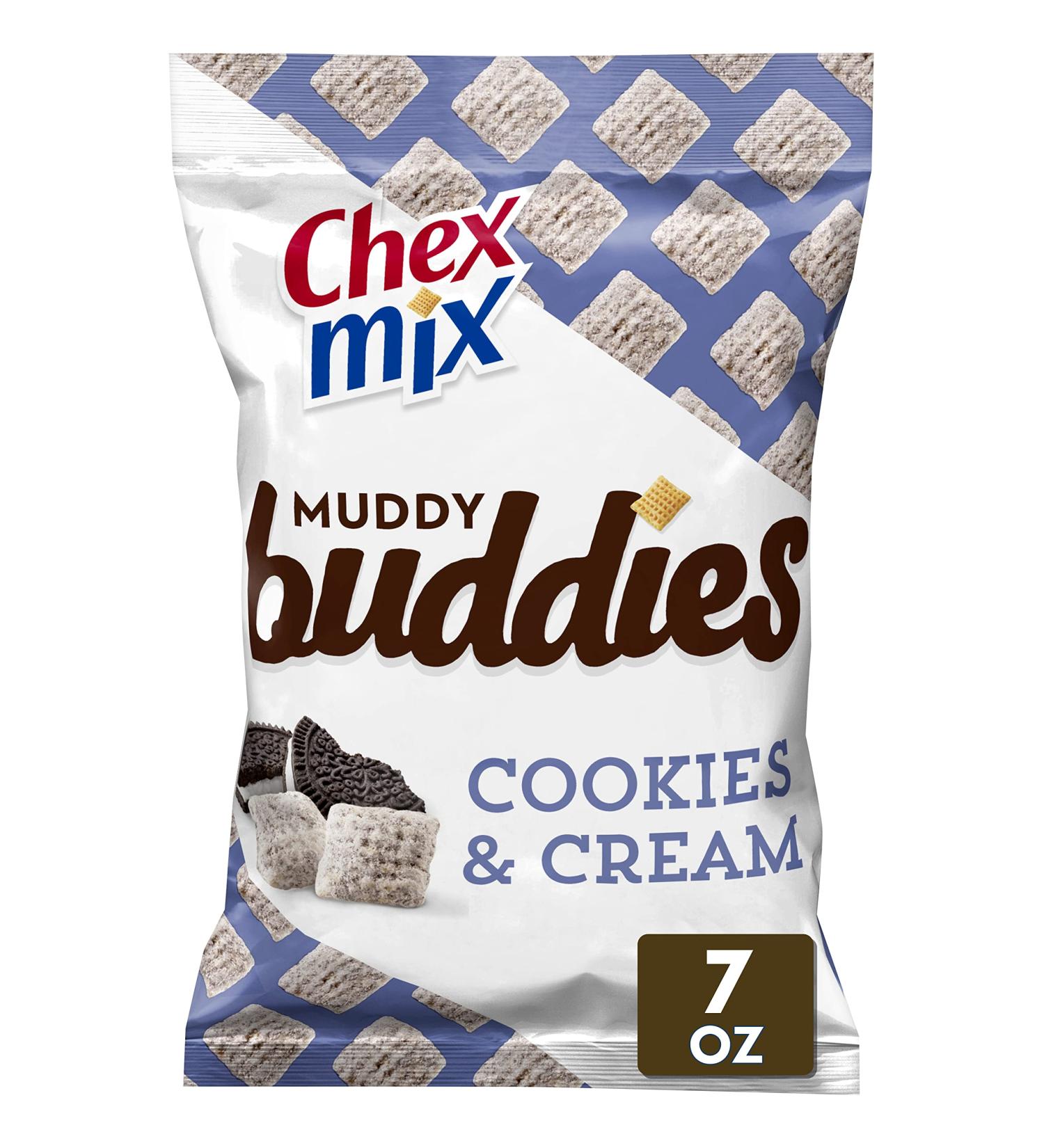 Chex Mix Muddy Buddies Cookies and Cream 7 Oz - Pack of 10 - Delicious Snack Mix - Buy Online on GoSupps.com