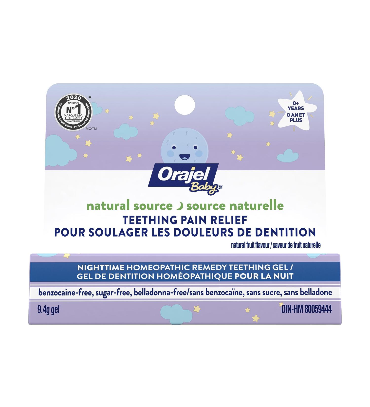 Baby Orajel Natural Source Nighttime Teething Gel 9.4-g - Buy Online on GoSupps.com