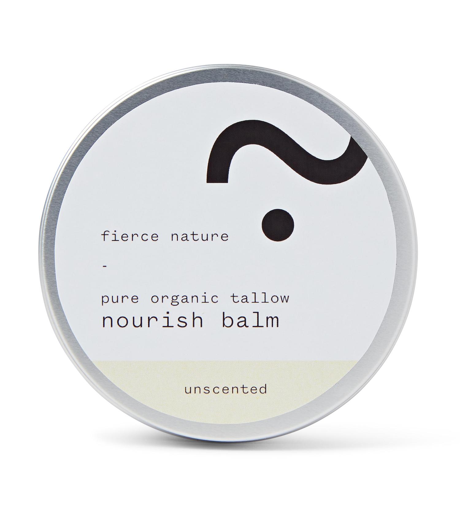 Nourish Tallow Balm Natural Bioavailable Skin Care Essential Lip Balm Face Care Must-Have Vitamin-Rich Body and Face Moisturiser Unscented 100g - Fierce Naturev