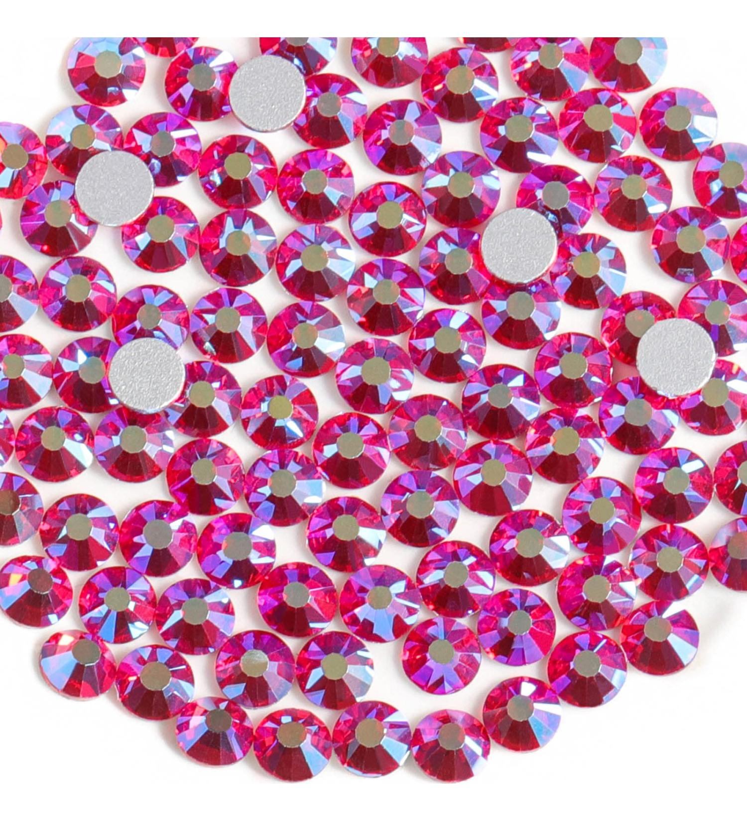 Beadsland 288 PCS Flat Back Rhinestones - Light Red Nail Crystals SS30 (6.4-6.6mm) for Stunning Nail Art - Buy Online on GoSupps.com