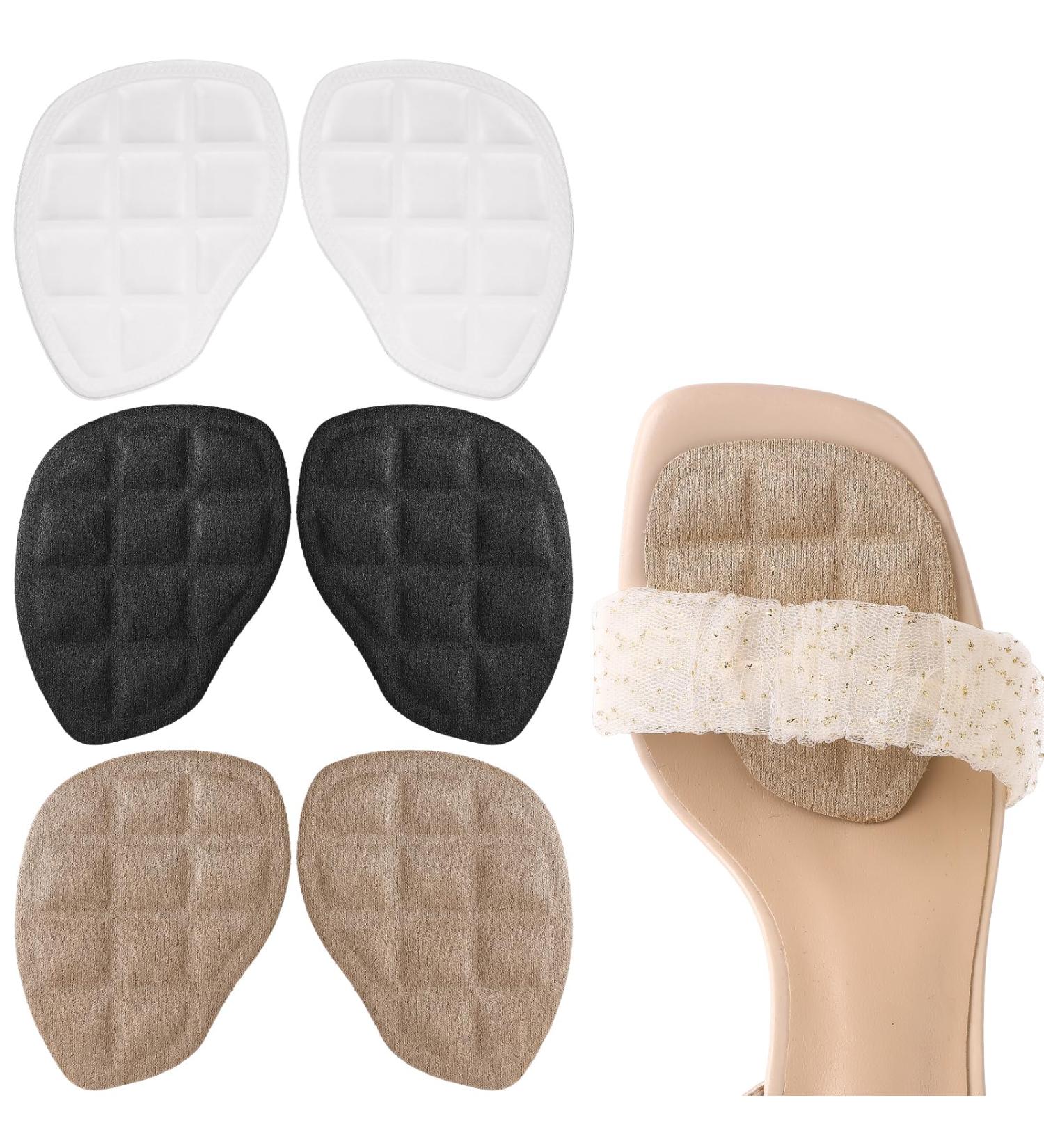 3 Pairs Metatarsal Pads for High Heels - Anti-Slip Cushion Inserts for Women - Self-Adhesive Foot Grip Liners - Buy Online on GoSupps.com