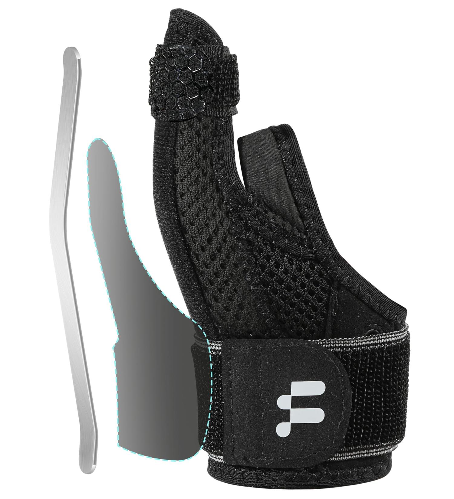 2 in 1 Wrist and Thumb Brace for Arthritis & Pain Relief - Ergonomic Support for De Quervains Carpal Tunnel & Trigger Thumb - Soft Thumb Opening Stabilizer Splint in Black - Buy Online on GoSupps.com