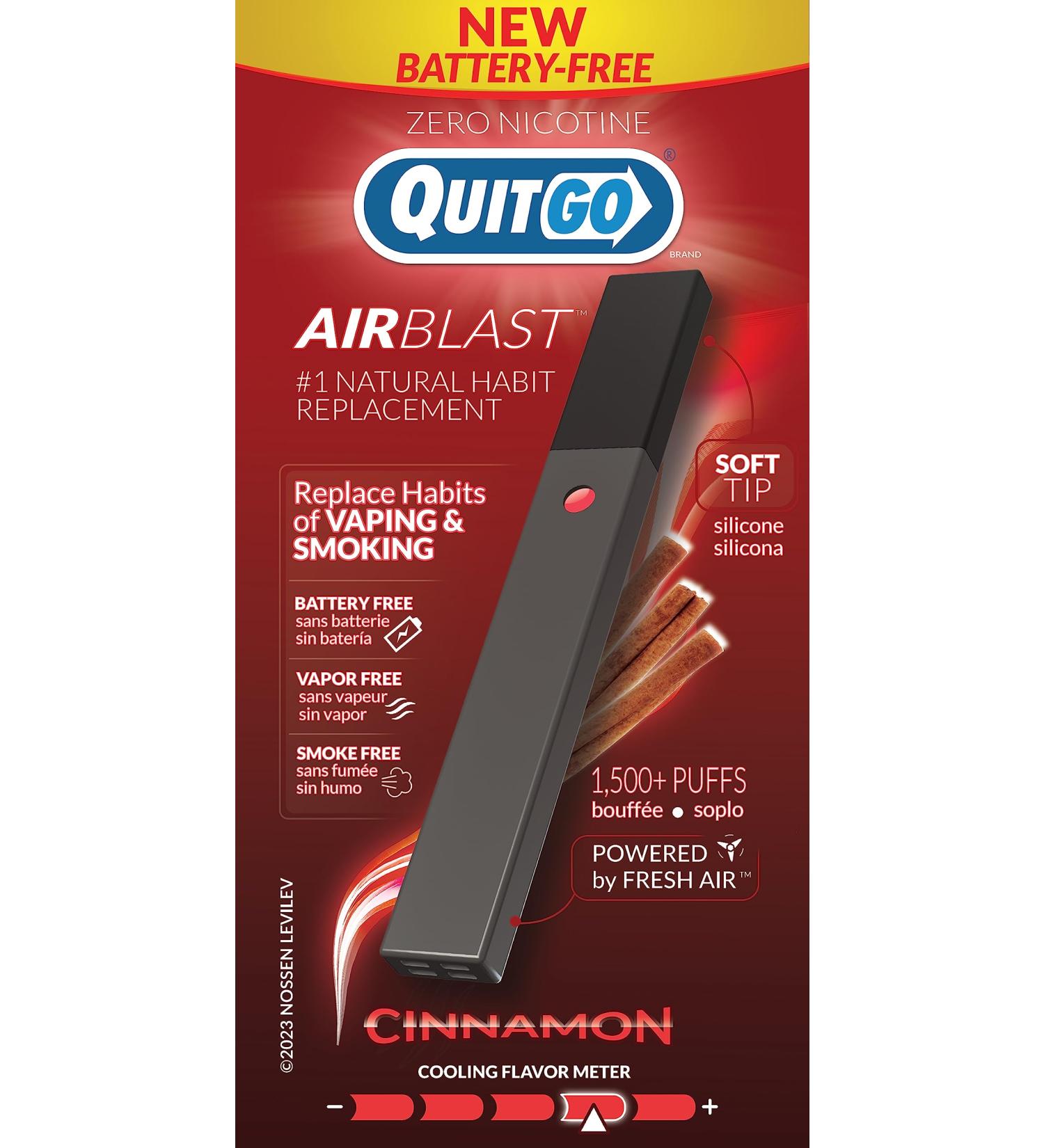 Stop Smoking Cinnamon Inhaler - Quit Smoking Aid with Soft Tip Chewable Mouth Grip - Clinically Studied Oxygen Inhaler for Maximum Relief and Oral Fixation Support (1 Pack) - Buy Online on GoSupps.com