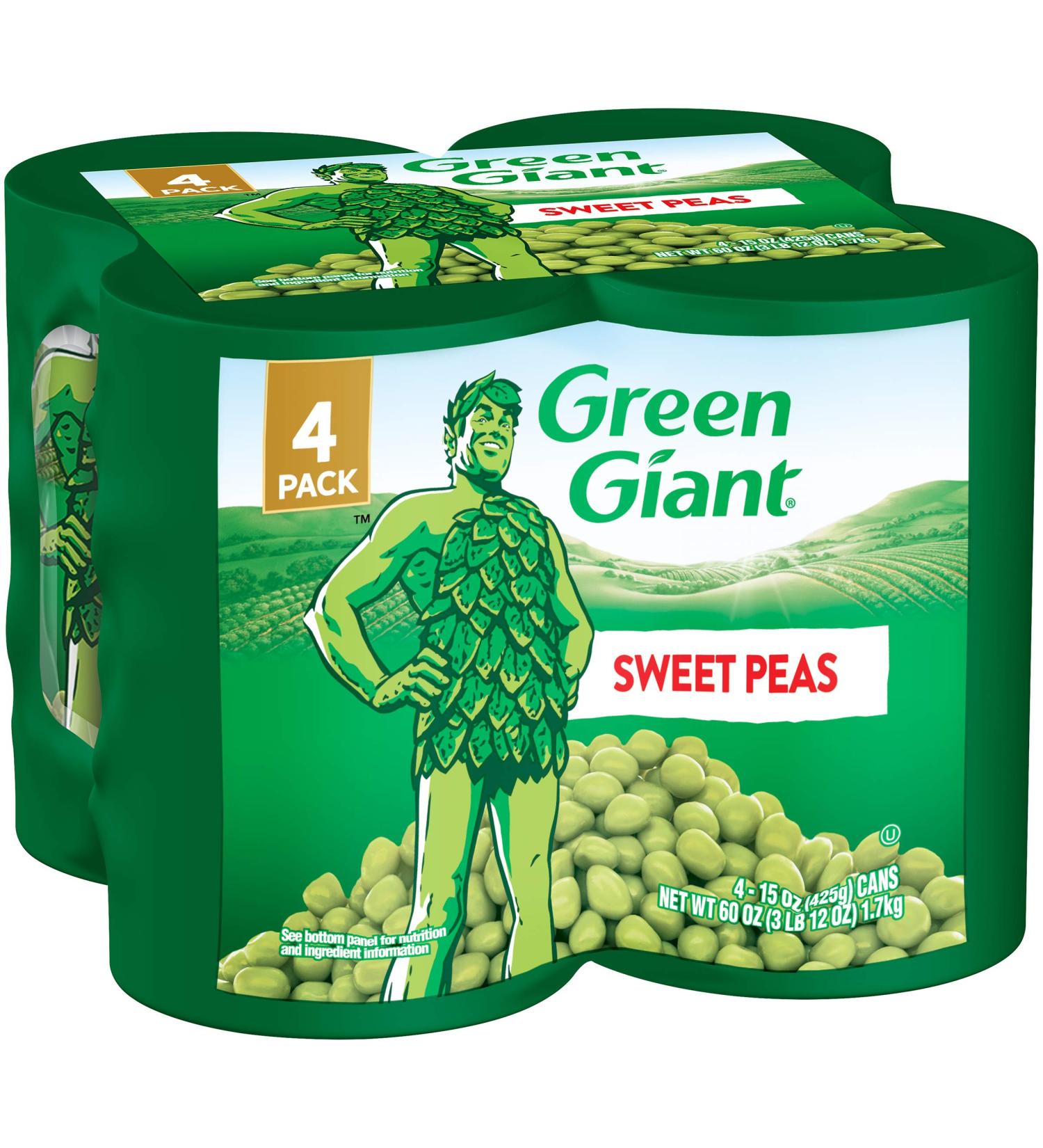 Green Giant Sweet Peas 4 Pack - 15 Ounce Cans | Premium Quality | Buy Online - Buy Online on GoSupps.com