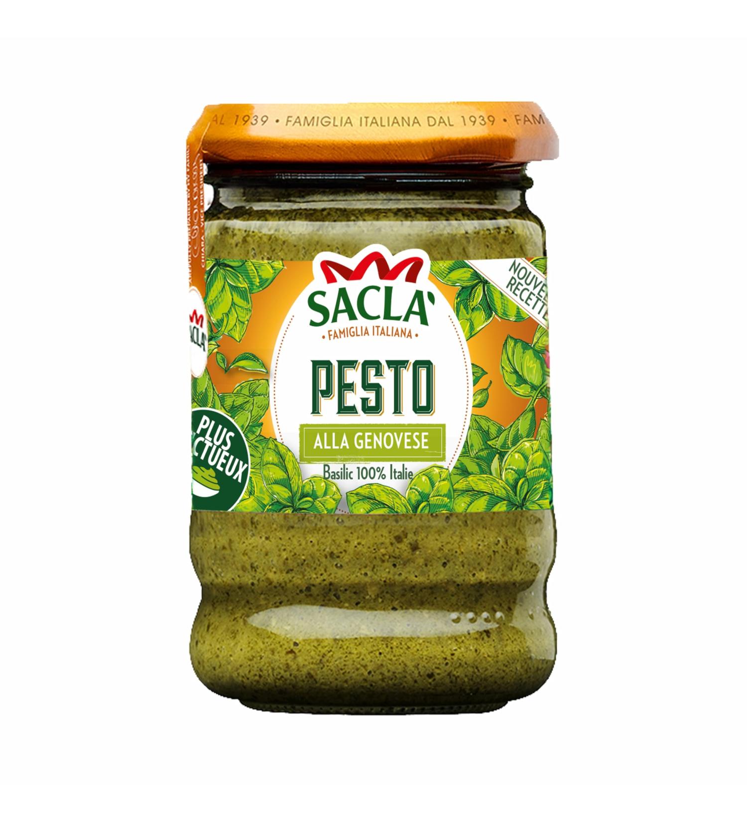 Sacl Pesto alla Genovese 190g - Sacl 6.3 cm x 6.3 cm x 10.5 cm