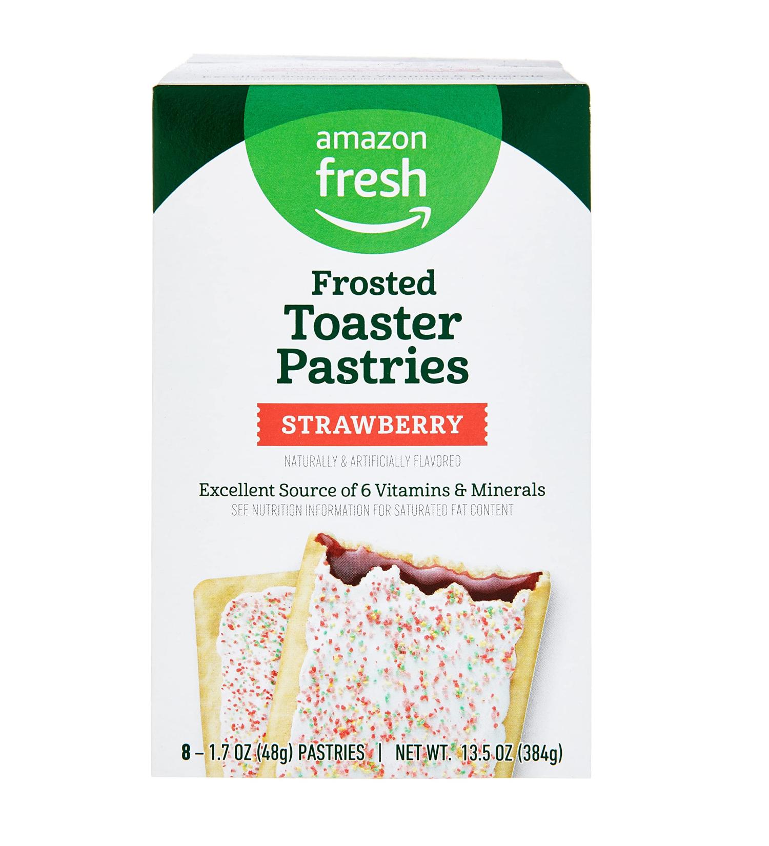 Amazon Fresh - Frosted Strawberry Toaster Pastries (8 ct) - Buy Online on GoSupps.com