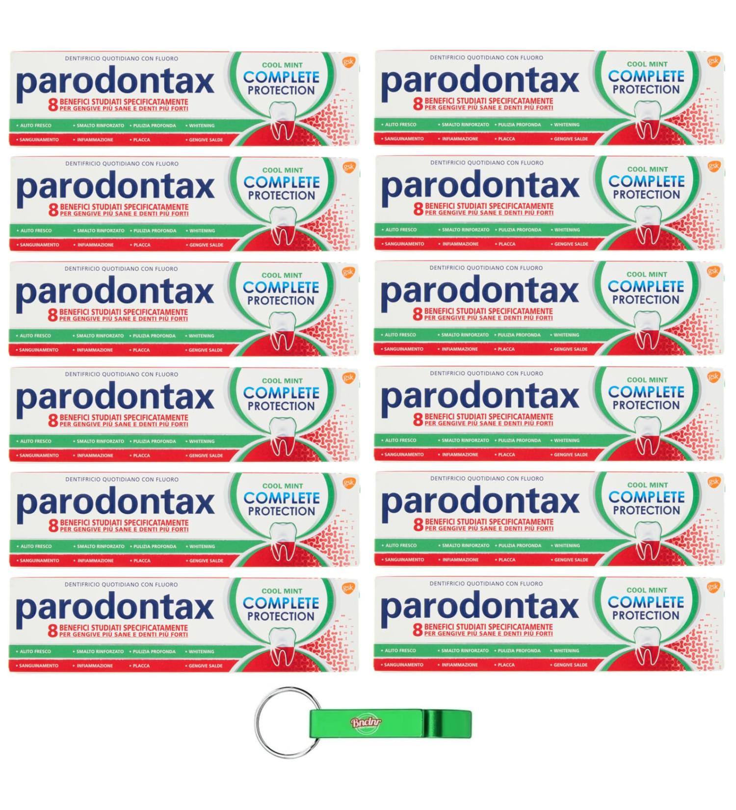 Parodontax Cool Mint Toothpaste 75ml - Complete Protection for Healthy Gums & Strong Teeth + Free Beni Culinari Keychain - International Shipping Available - Buy Online on GoSupps.com