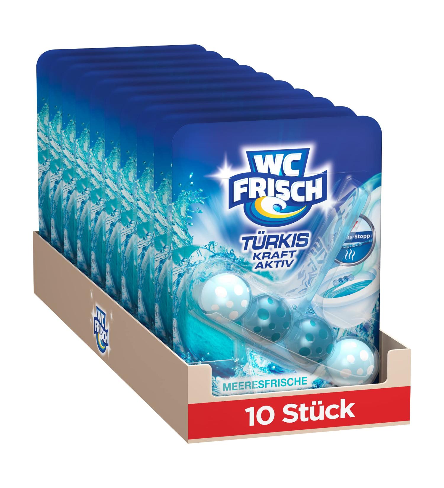 Toilet-Fresh Power Active Turquoise Maker - 10 Pack | Intensive Toilet Cleaner & Fragrance Stones for Freshness - Buy Online on GoSupps.com