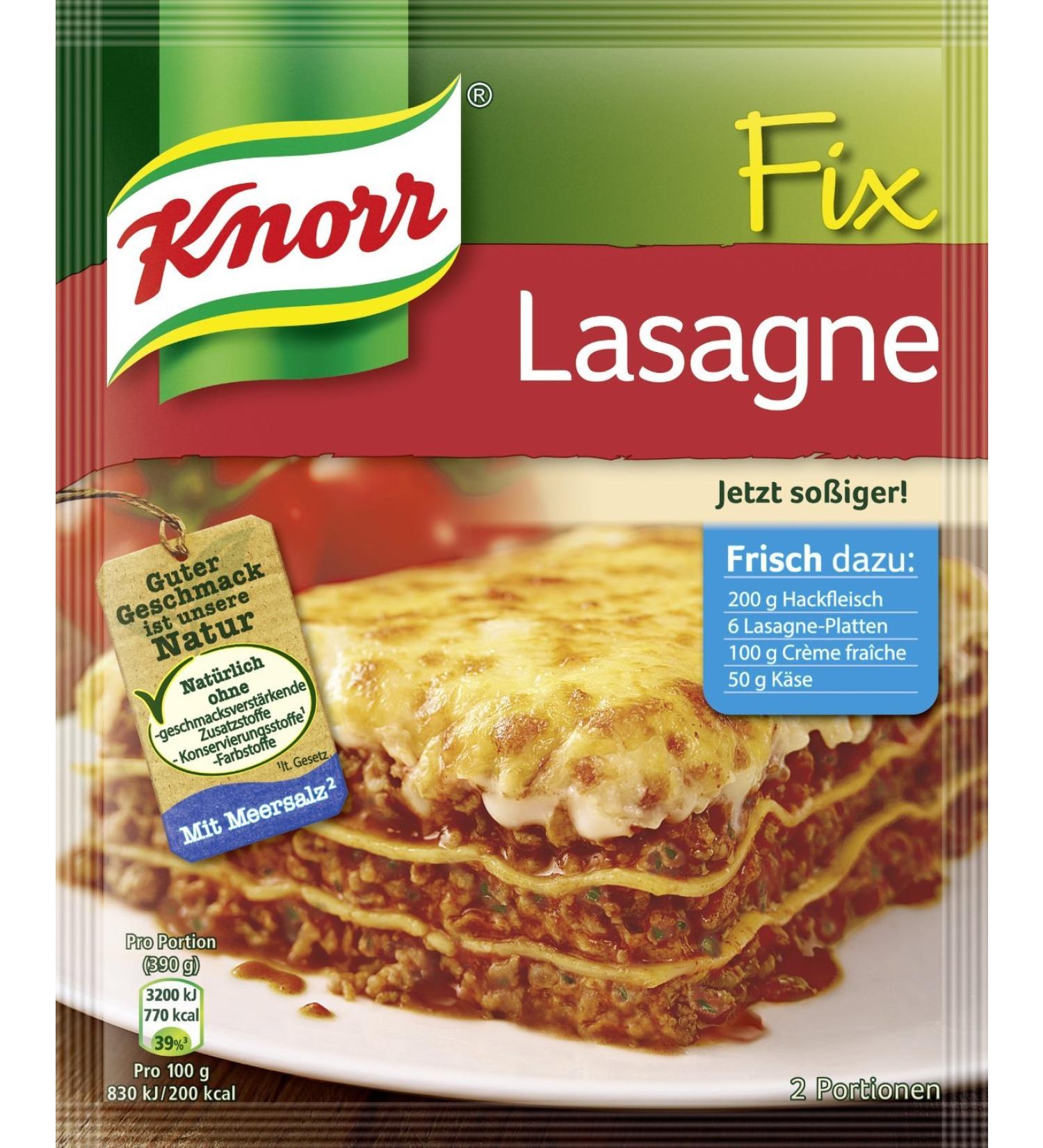Knorr Fix Lasagne (Lasagne al forno) 3 Bags