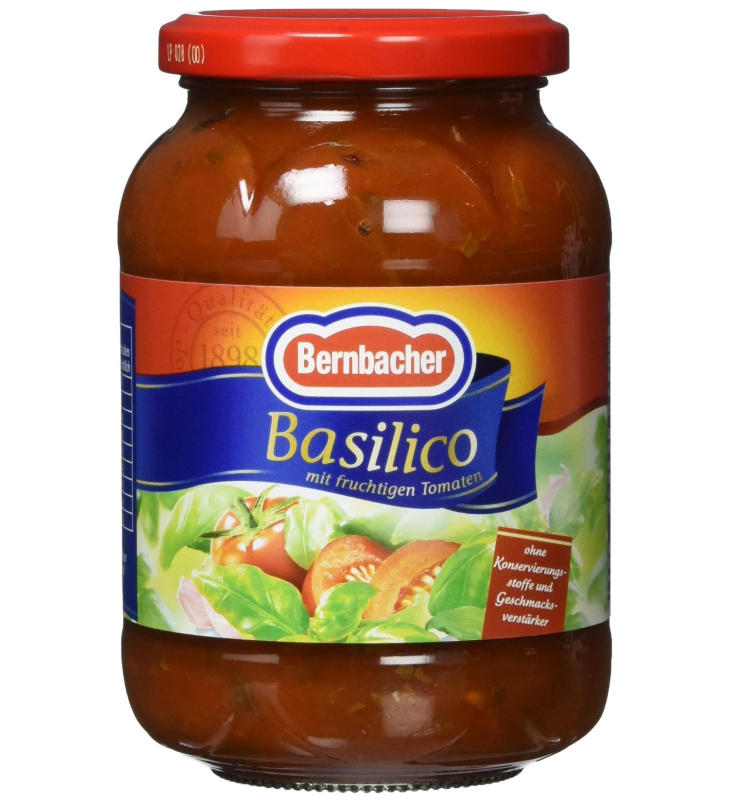 Buy Bernbacher Pasta Sauce Basilico - 4 Pack (4 x 0.4 kg) | Premium Quality Italian Sauce for International Shipping - Buy Online on GoSupps.com