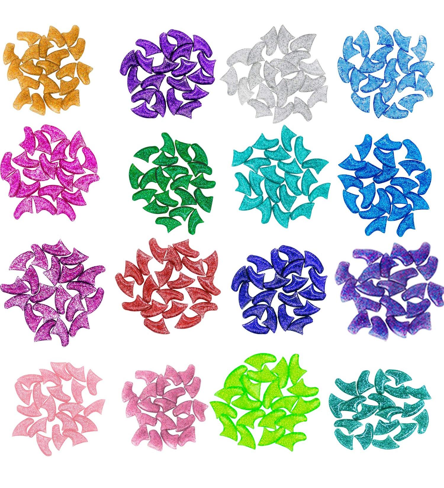 VICTHY 100pcs Colorful Cat Nail Caps with Glue & Applicators - 10 Colors/Set (Small) - Buy Online on GoSupps.com