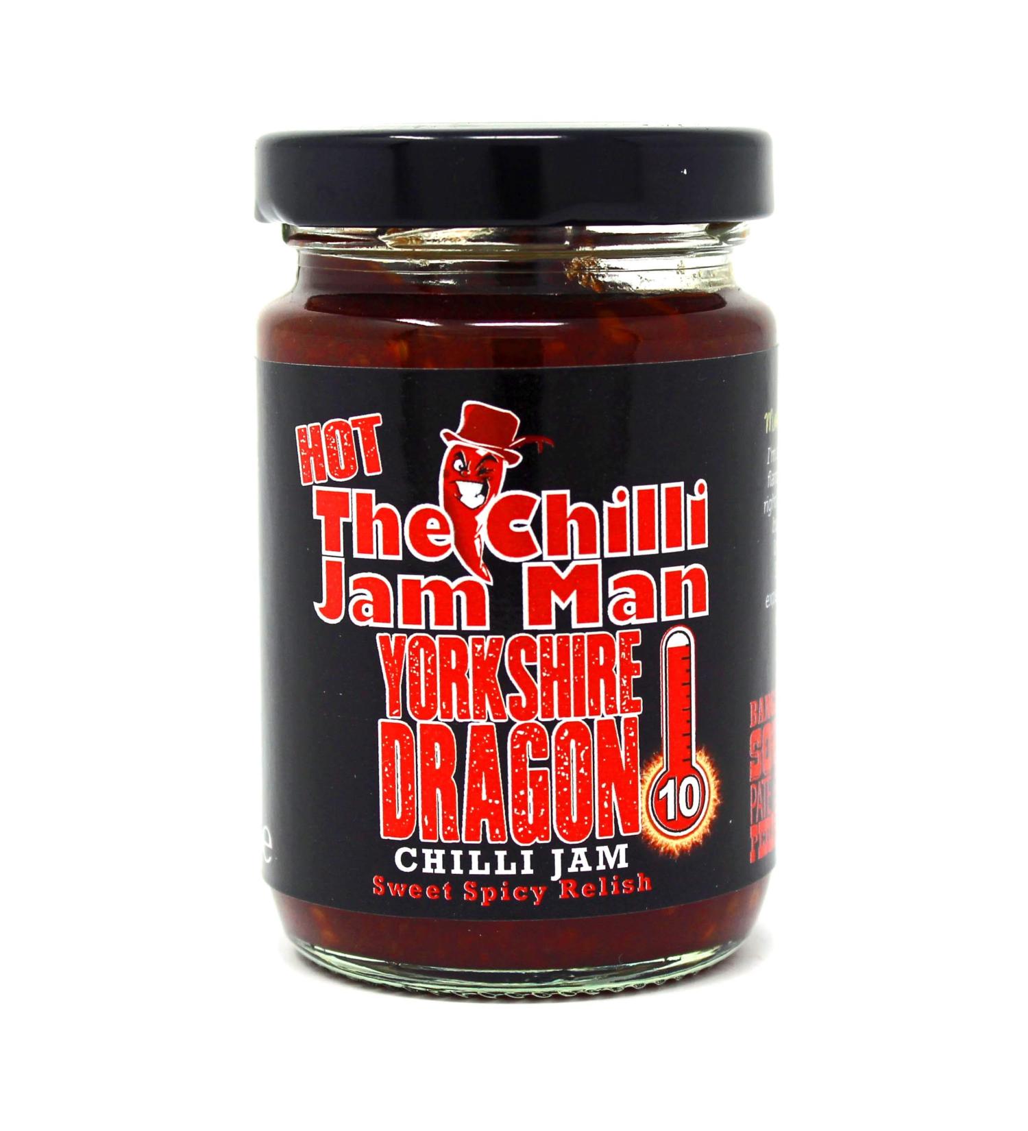The Chilli Jam Man Heat-10 Yorkshire Dragon Jar 100 g