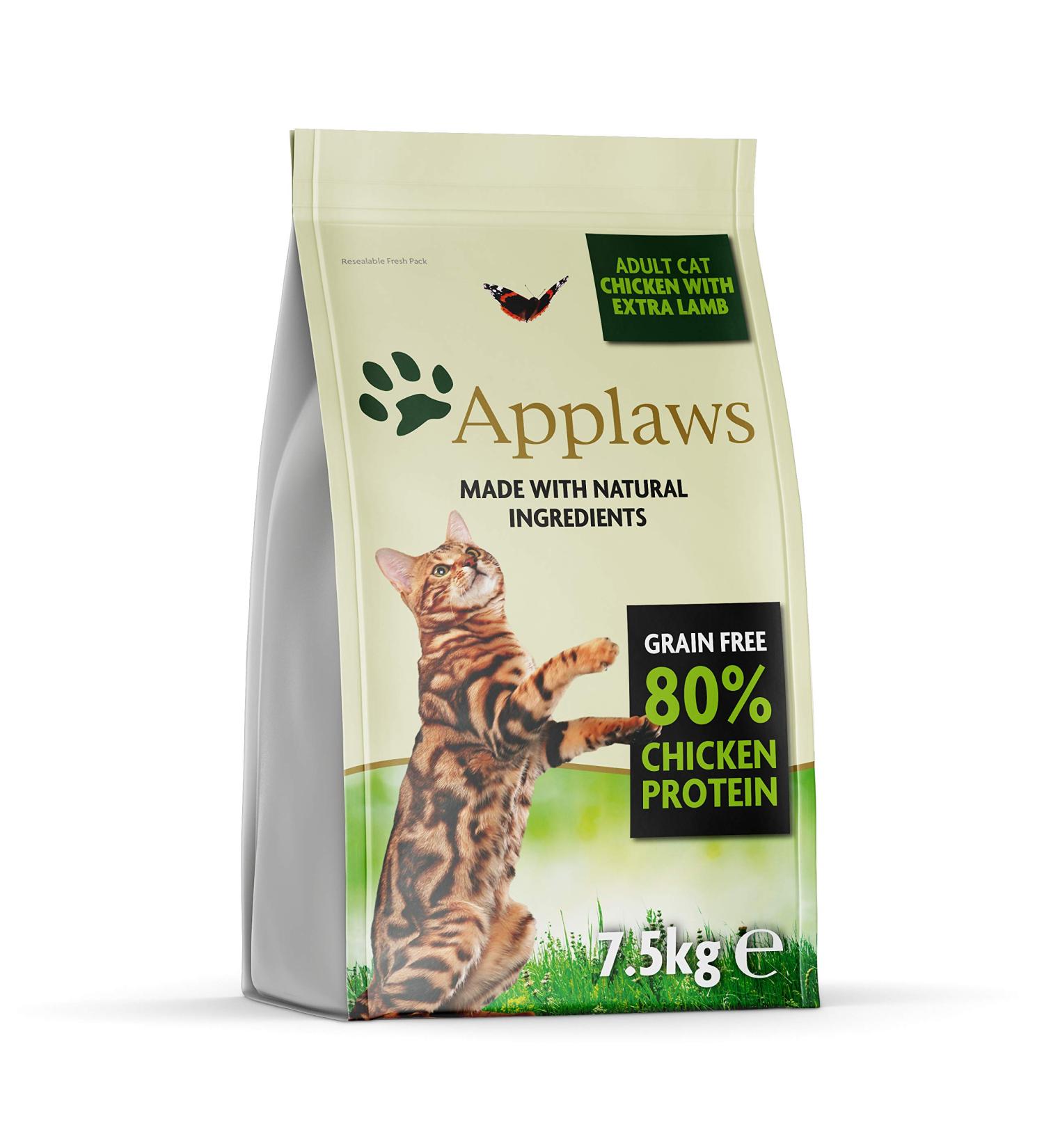 Applaws Adult Cat Dry Food - Chicken & Lamb Grain-Free 7.5kg | International Shipping - Buy Online on GoSupps.com