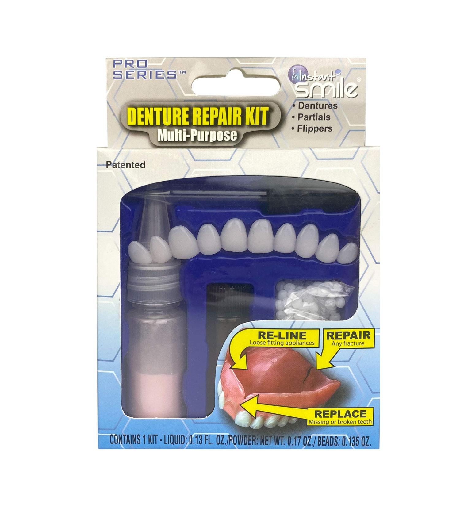 Instant Smile Denture Repair Kit - Multi Purpose Solution for Quick Fixes - Buy Online on GoSupps.com