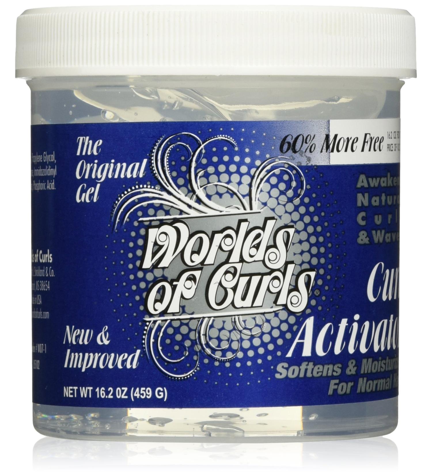 Worlds Of Curls Curl Activator Regular Gel 16.2oz - Define and Enhance Your Curls - Buy Online on GoSupps.com