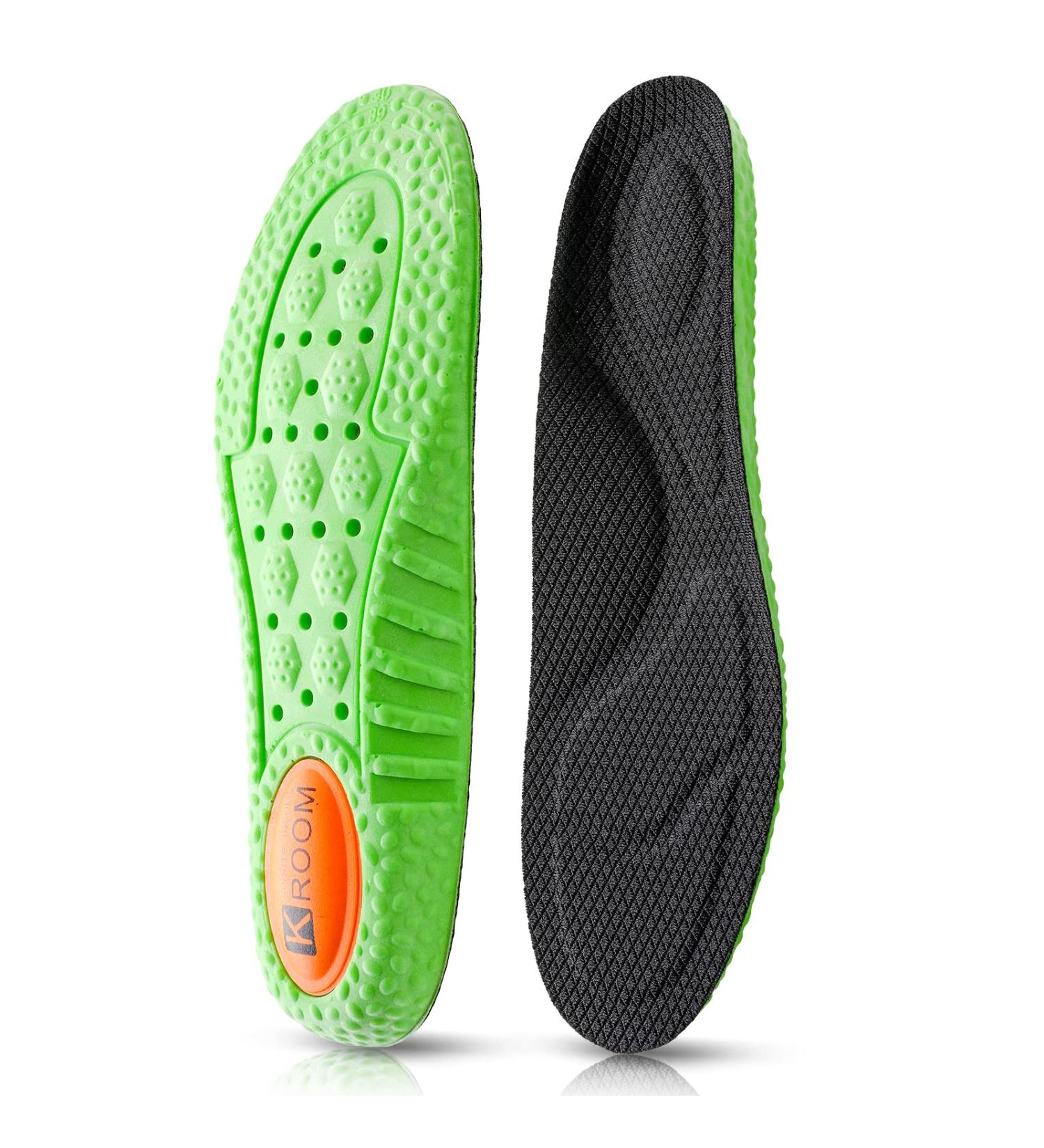 WLLHYF Shock Absorption Arch Support Insoles - Men Women, US 5-6/7-8 - Relieve Foot Pain, Comfortable & Cropable Sports Inserts - Buy Online on GoSupps.com