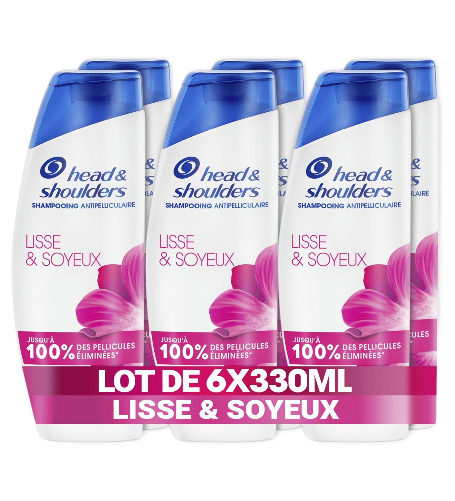 Head & Shoulders Smooth & Silky Anti-Dandruff Shampoo 6x330ml Daily Use Up to 100% Dandruff Removal Clinically Proven All Hair and Scalp Types - Buy Online on GoSupps.com