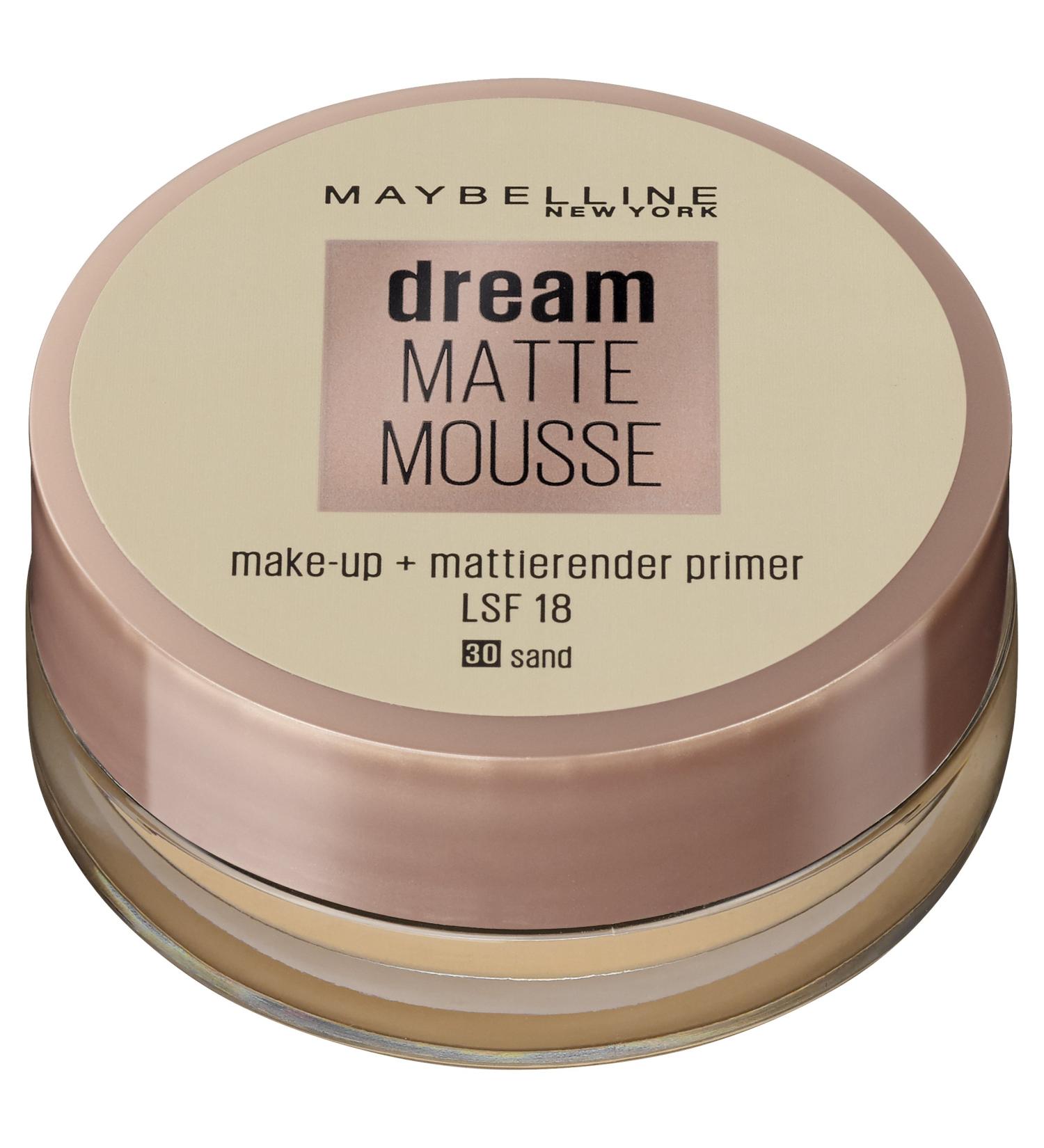Maybelline New York Dream Matte Mousse Sand 30 - Flawless Matte Finish Foundation (18 ml) - Buy Now for Global Shipping! - Buy Online on GoSupps.com