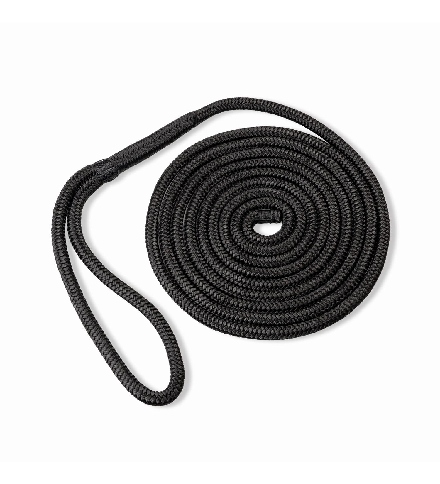 ACY Marine Double Braided Nylon Dock Line - 38 x 15ft - Boat Rope for Docking - Stretch Resistant - MarinePontoon Accessories - Buy Online on GoSupps.com