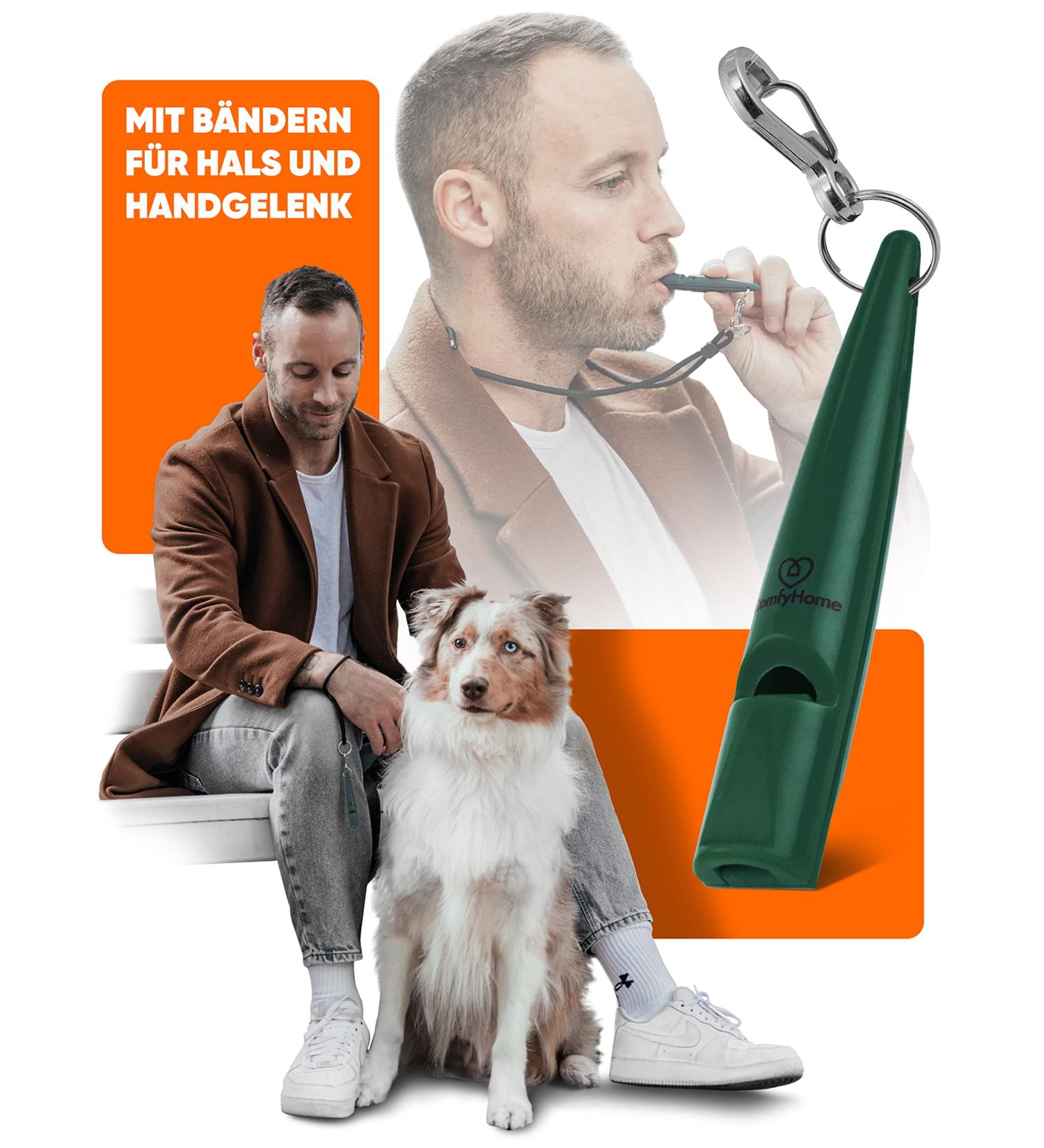 Qomfy Home Dog Pipe with Bracelet & Collar (Green) - Ultimate Recall & Training Accessory - Educational Dog Aids & Whistle - Buy Online on GoSupps.com