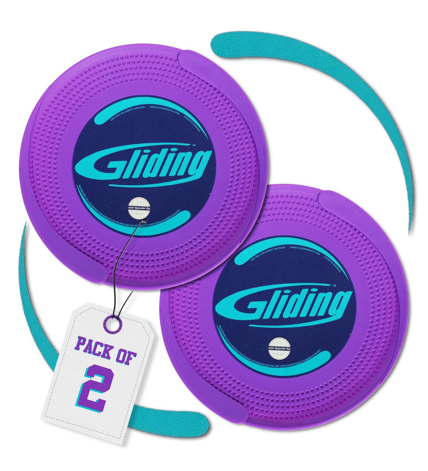GLIDING Discs for Full Body Workout - Exercise Sliders for Carpet & Hardwood | Authentic Workout Sliders with 4 Streaming Video Workouts - Multi-Color - Buy Online on GoSupps.com