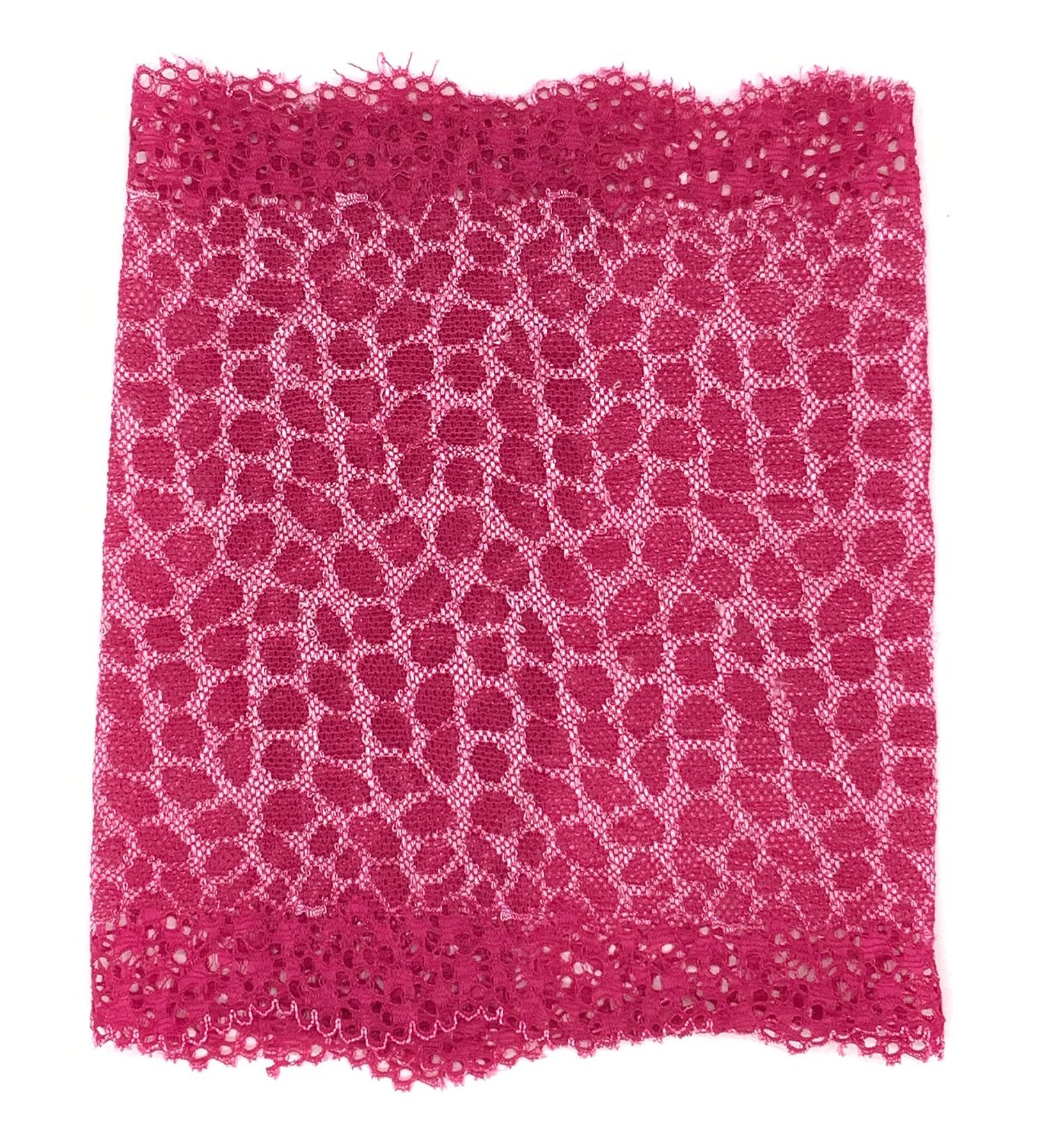 Picc Line Lace Sleeve Cover for Chemo Diabetes Freestyle Libre (PINK LEOPARD 6"LONG)