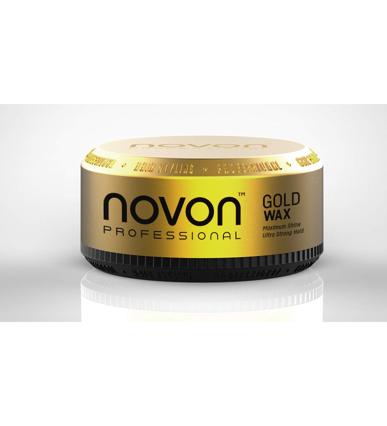 3 x Novon Professional Gold Wax 150ml - Aqua Hair Wax - pleasant scent