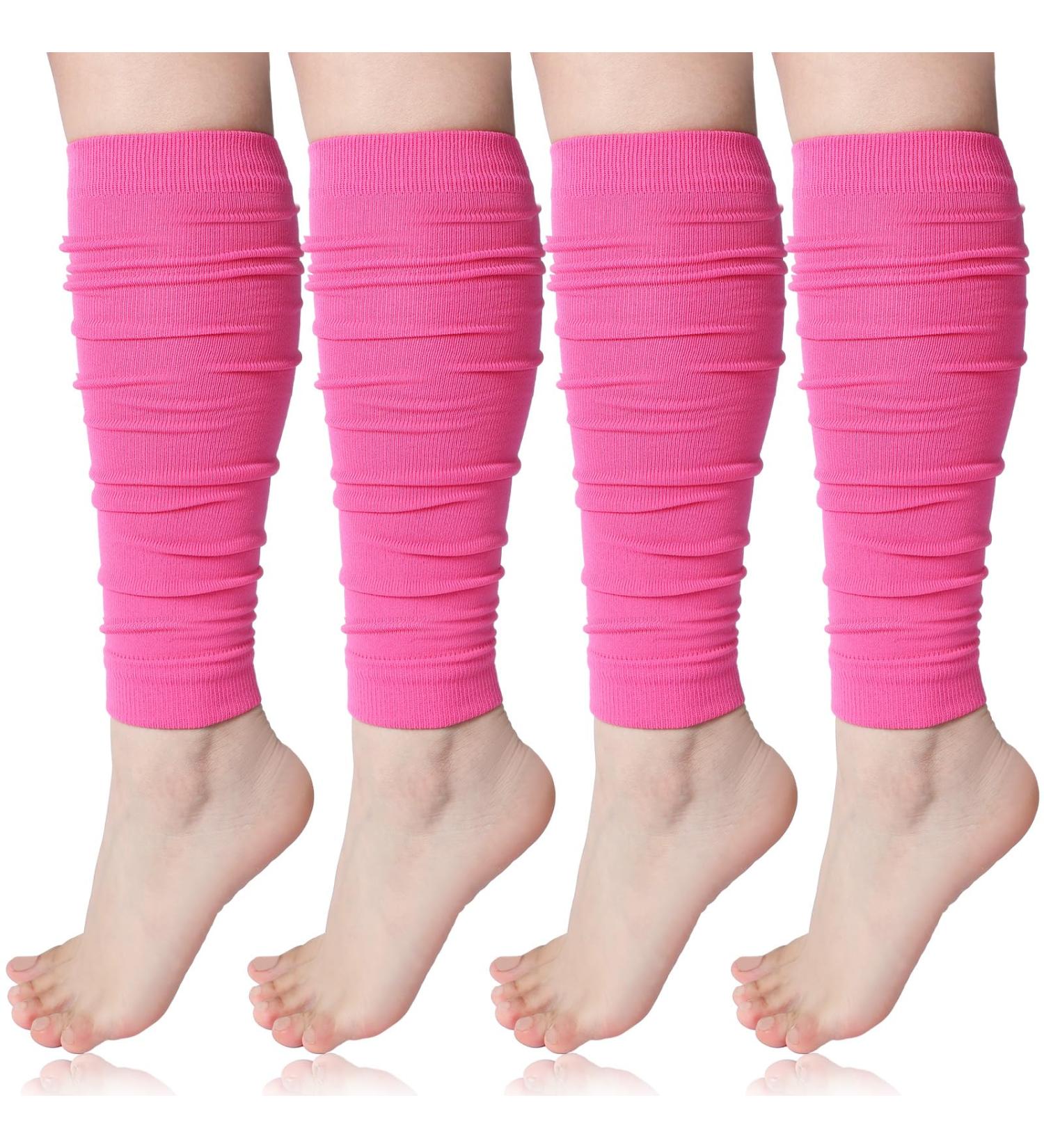 Toulite 4 Pair Kids Football Leg Sleeves - Pink Compression Calf Sleeves for Sports Running & Cycling - Buy Online on GoSupps.com