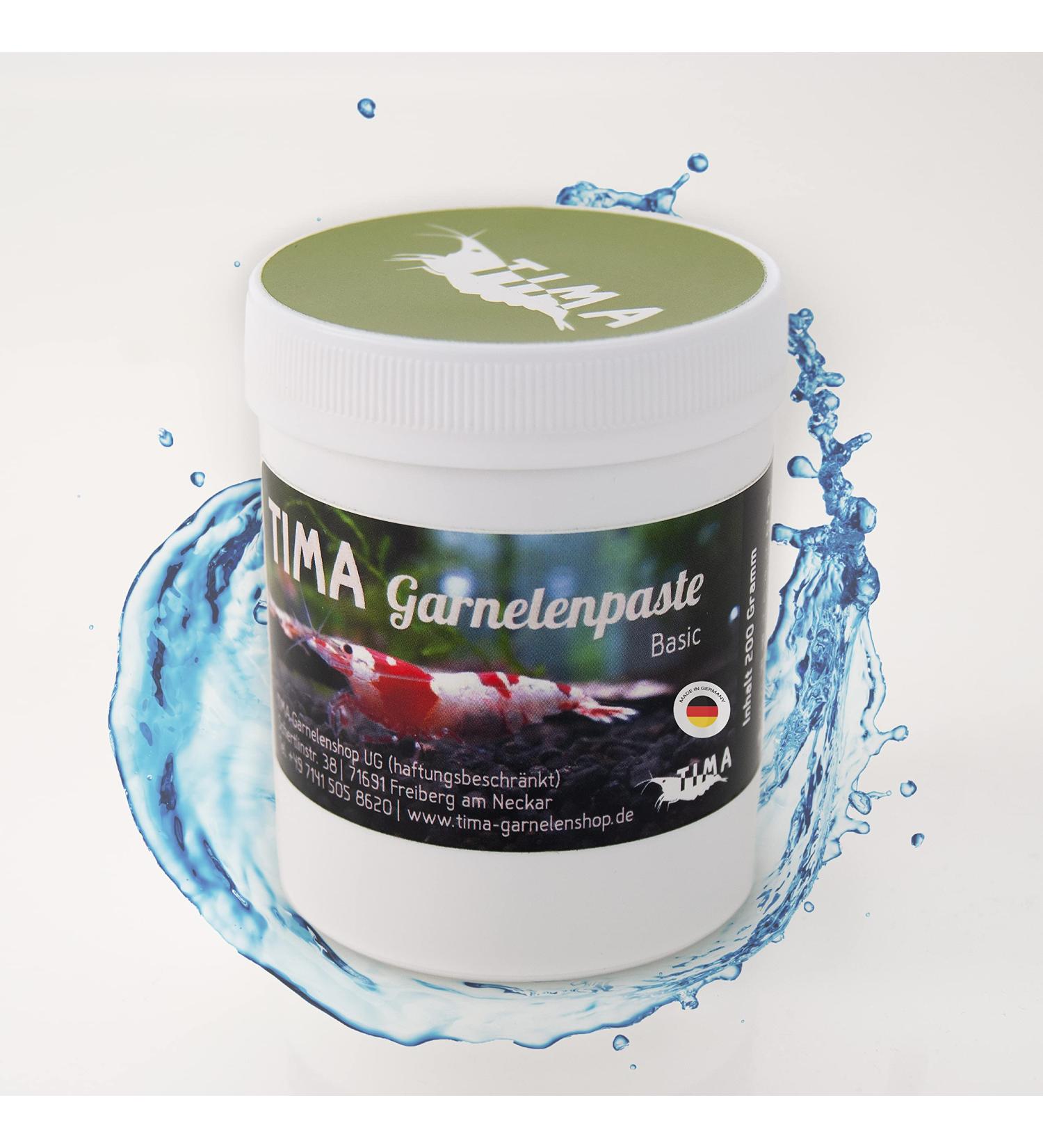 TIMA Garnelenshop Shrimp food I Shrimp paste I Food for shrimps I and crabs I Made in Germany I Premium minerals and proteins I Vitamins and nutrients - Buy Online on GoSupps.com
