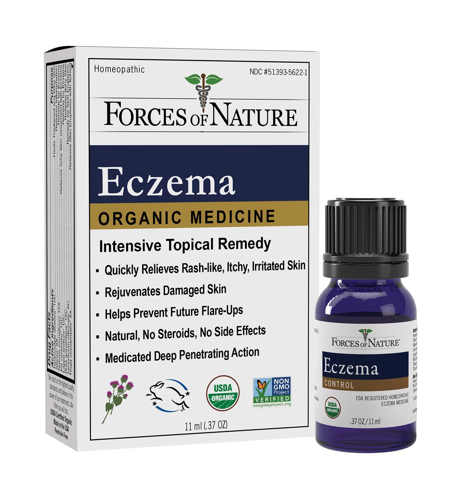 Natural Organic Eczema Care - Forces of Nature (11ml) | Relieve Itchy, Irritated Skin - No Chemicals or Steroids - Buy Online on GoSupps.com